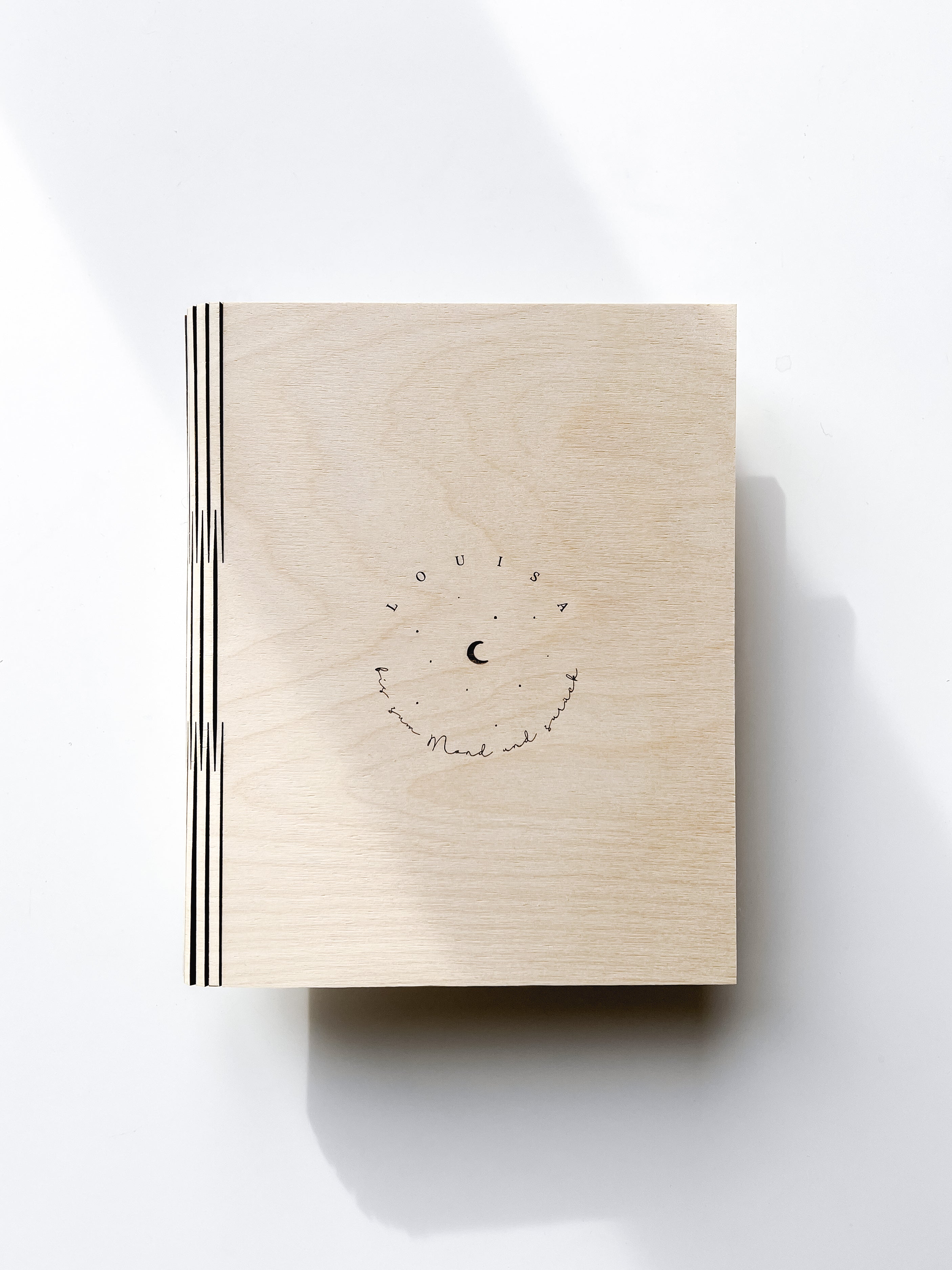 Erinnerungsalbum personalisiert - bis zum Mond