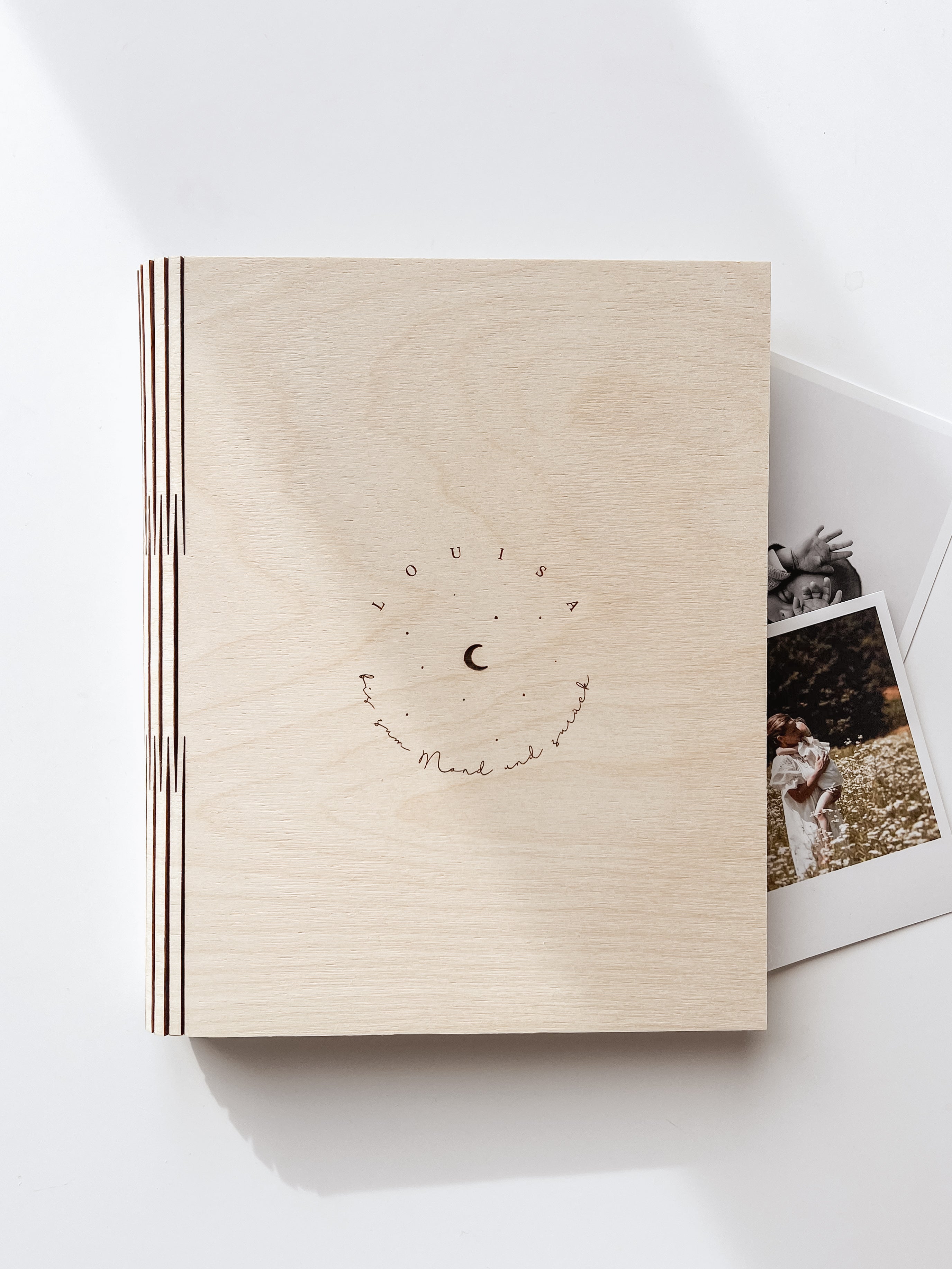 Erinnerungsalbum personalisiert - bis zum Mond