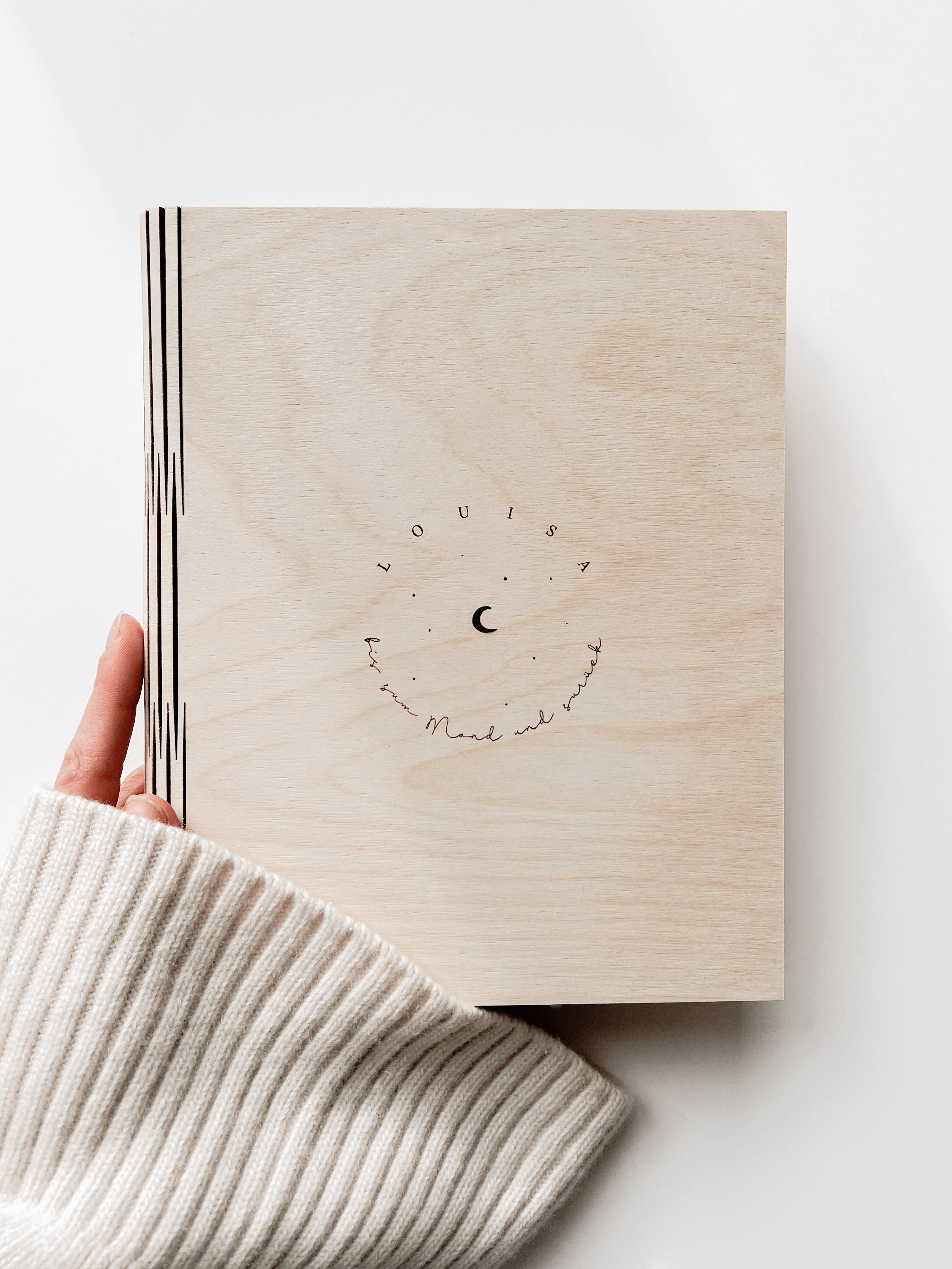 Erinnerungsalbum personalisiert - bis zum Mond