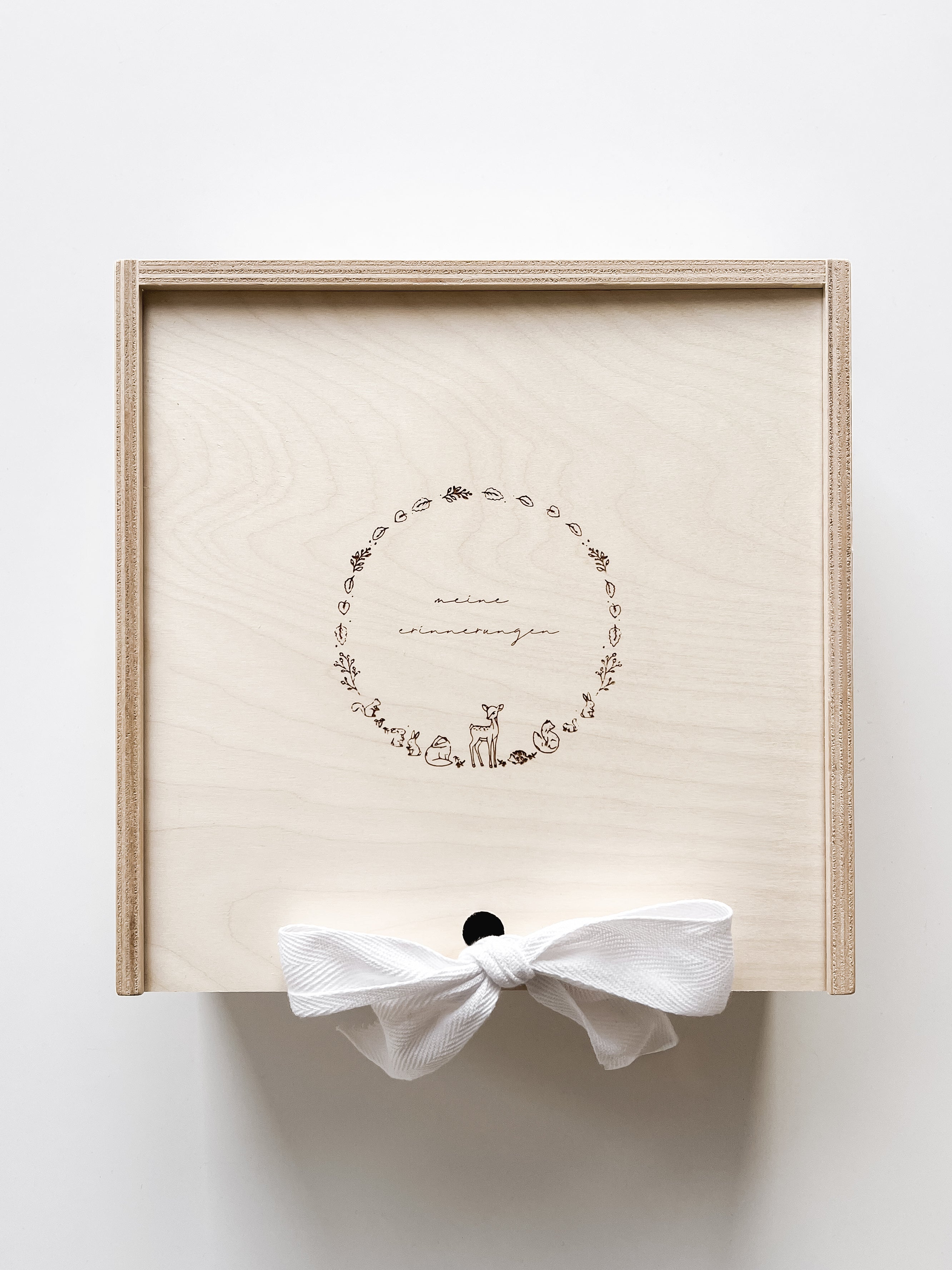 Erinnerungsbox für Babys und Kleinkinder mit Waldtieren