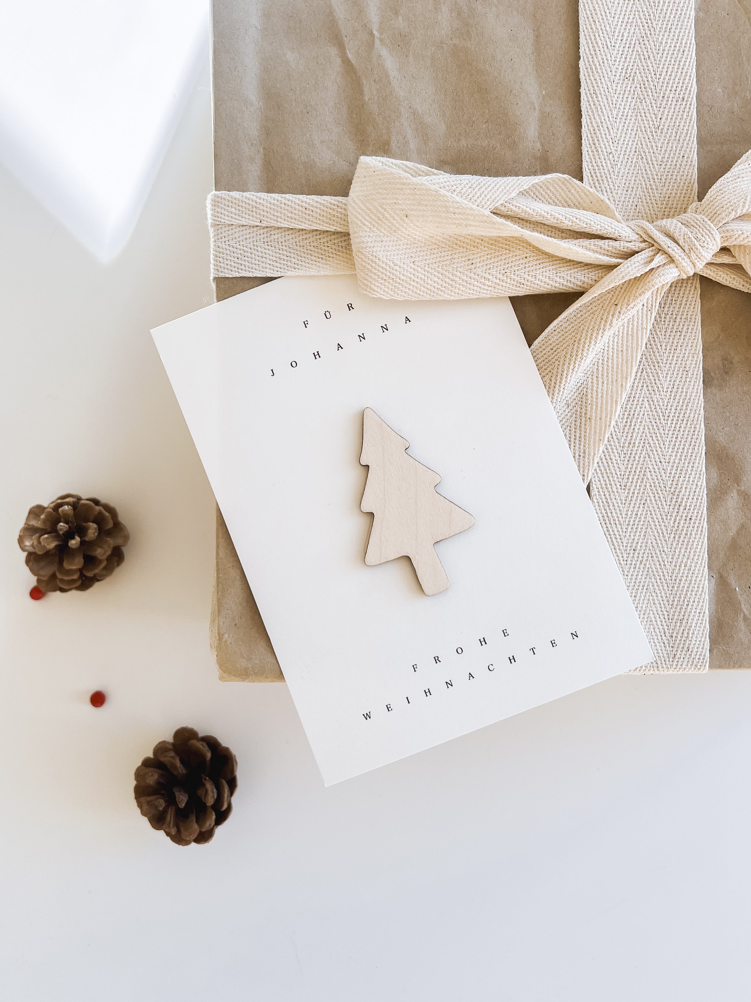 Weihnachtskarte personalisiert - Tannenbaum