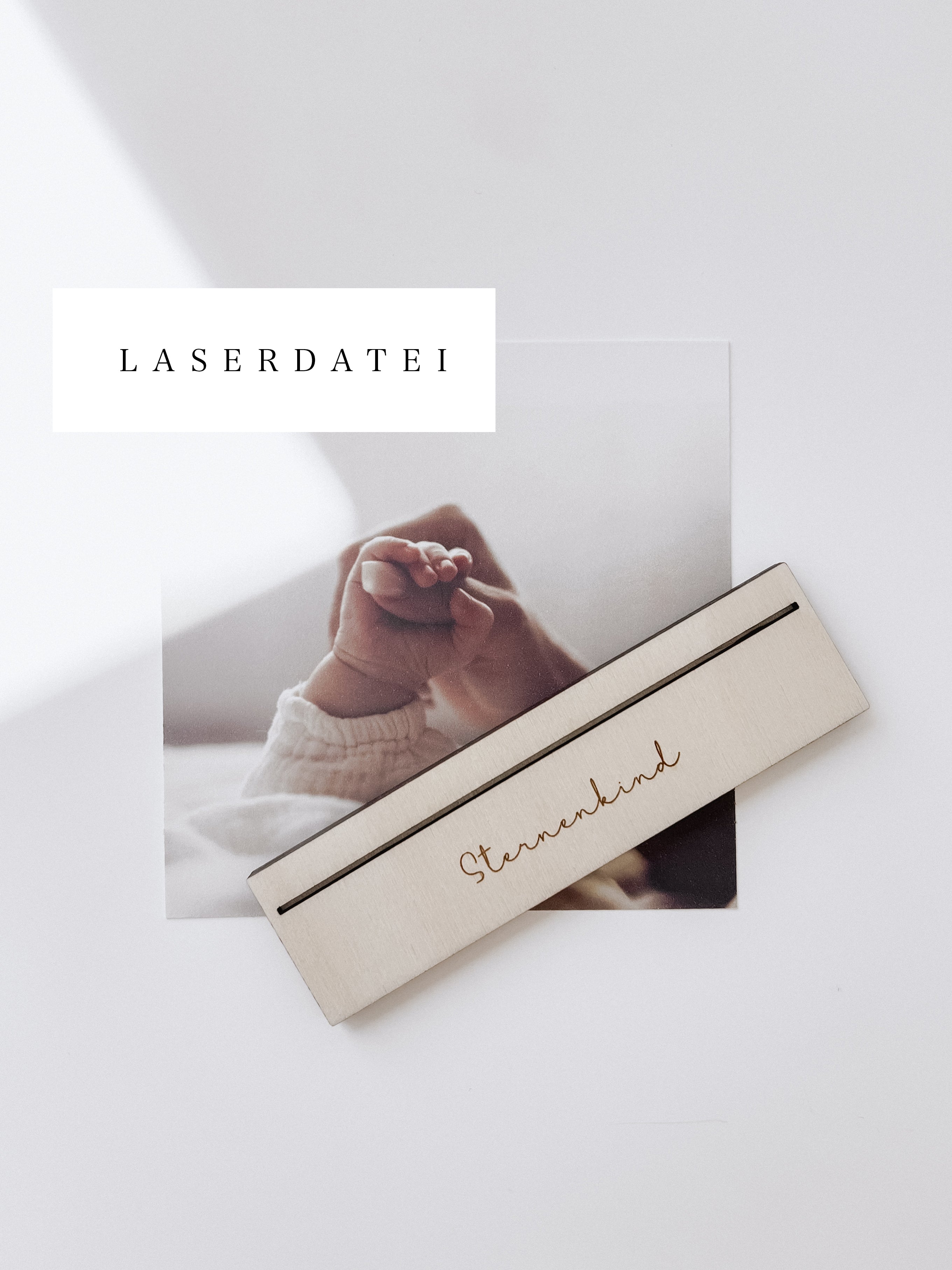 Laserdatei Kartenhalter - Sternenkind