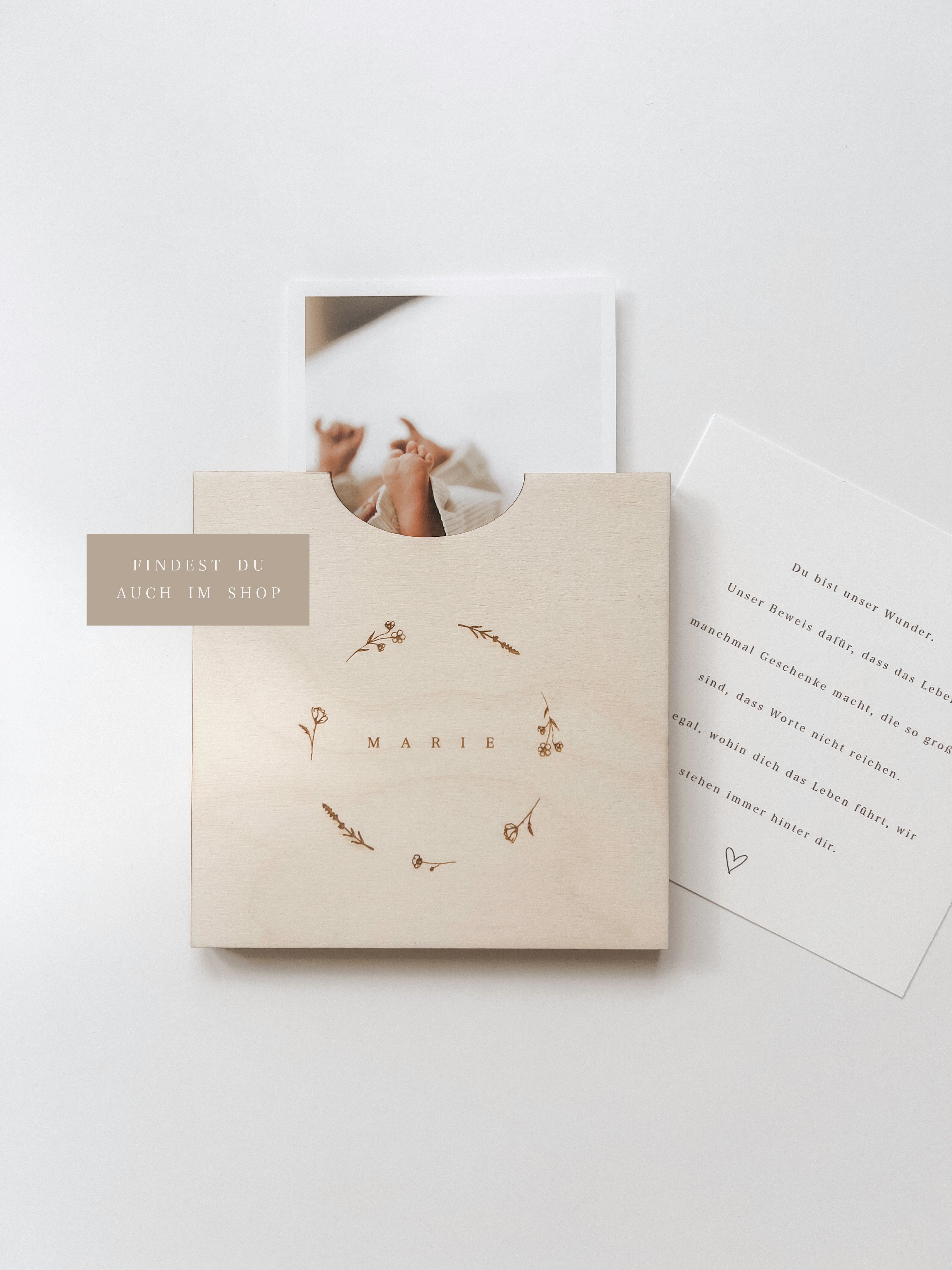 Karte zur Geburt - Du bist unser Wunder