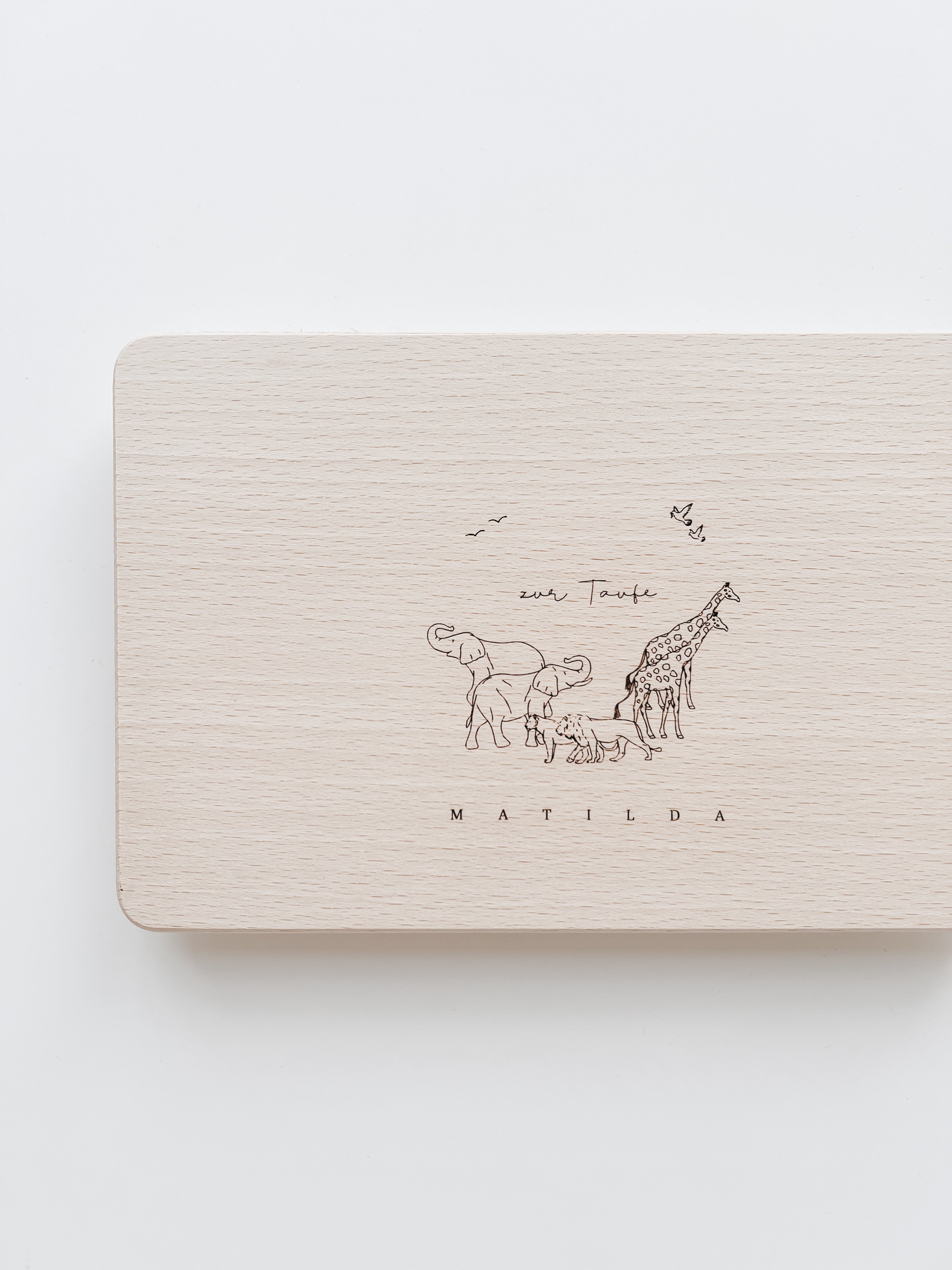 Frühstücksbrettchen personalisiert - Taufgeschenk