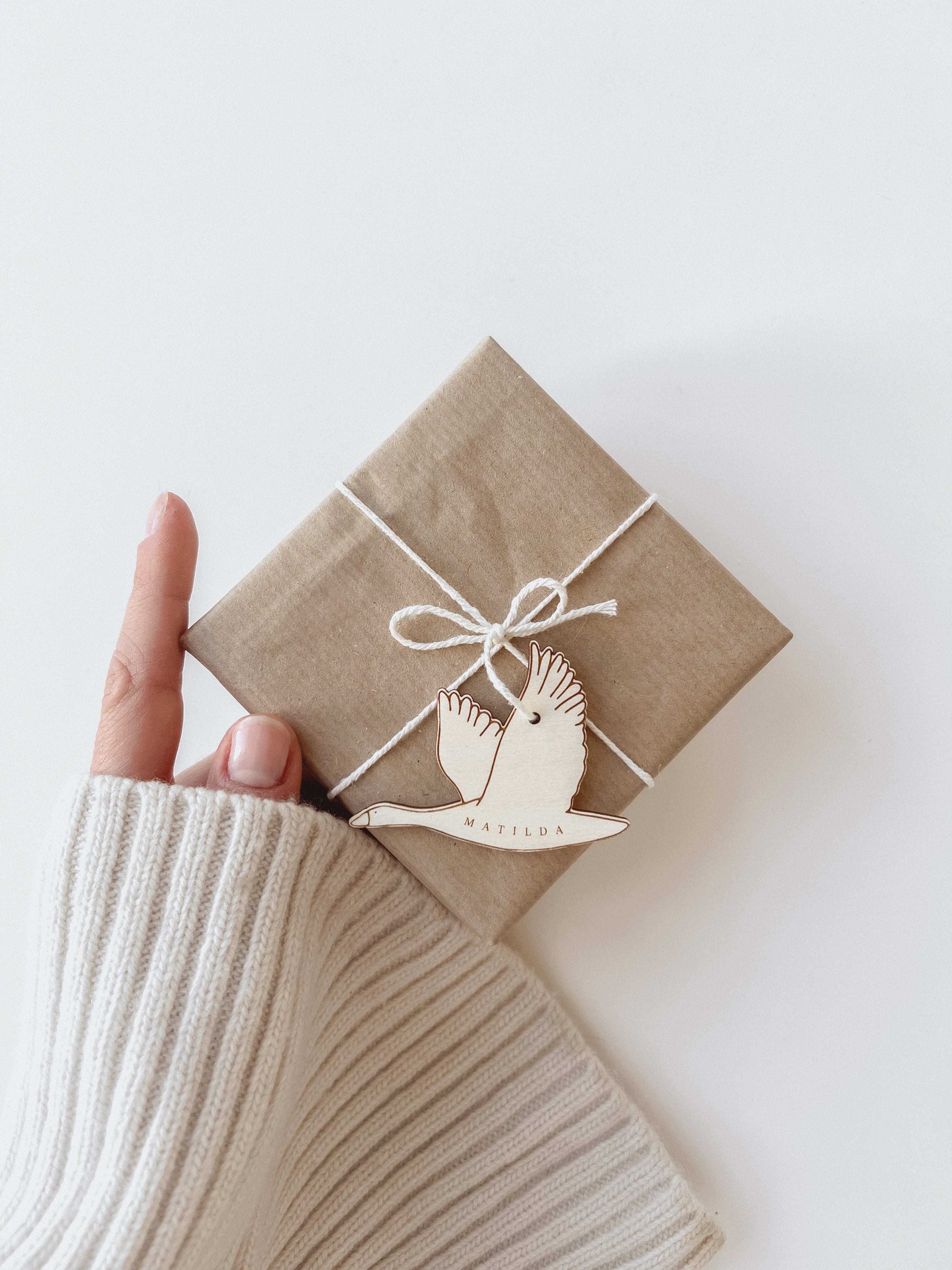 Geschenkanhänger - Gans