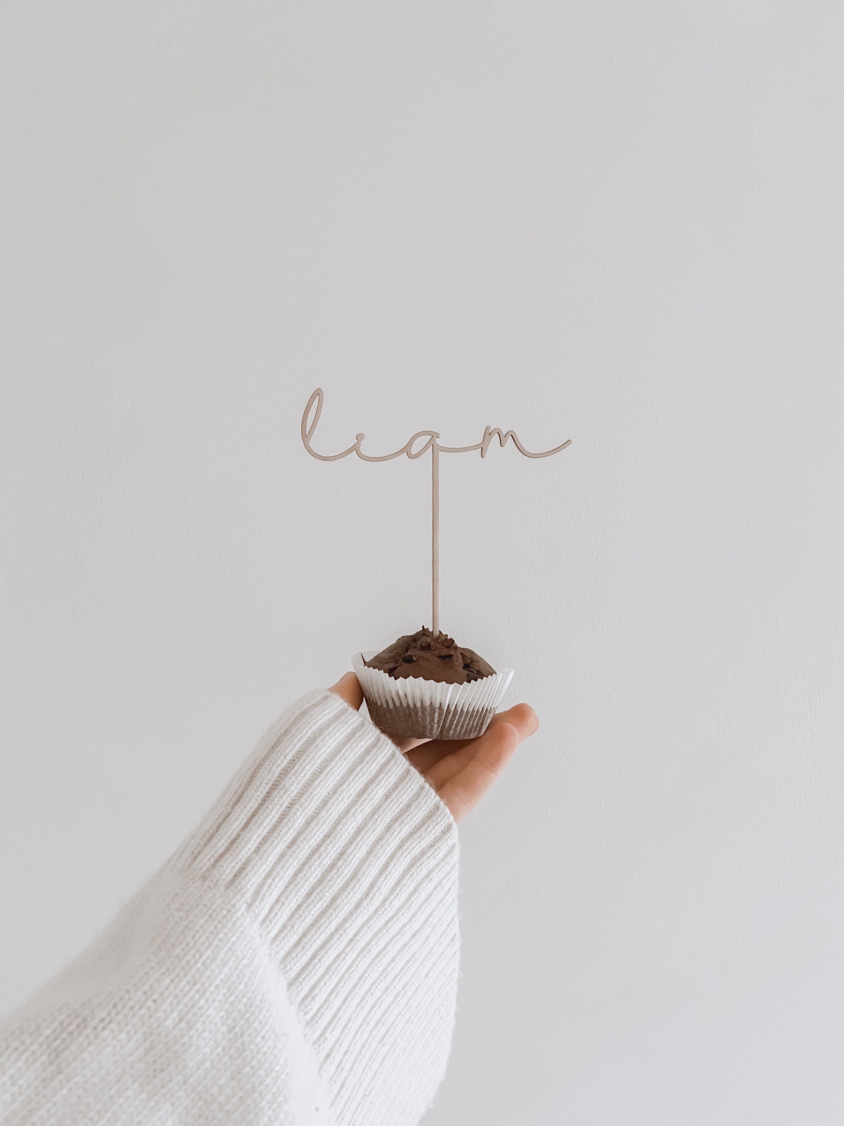 Caketopper aus Holz - personalisiert