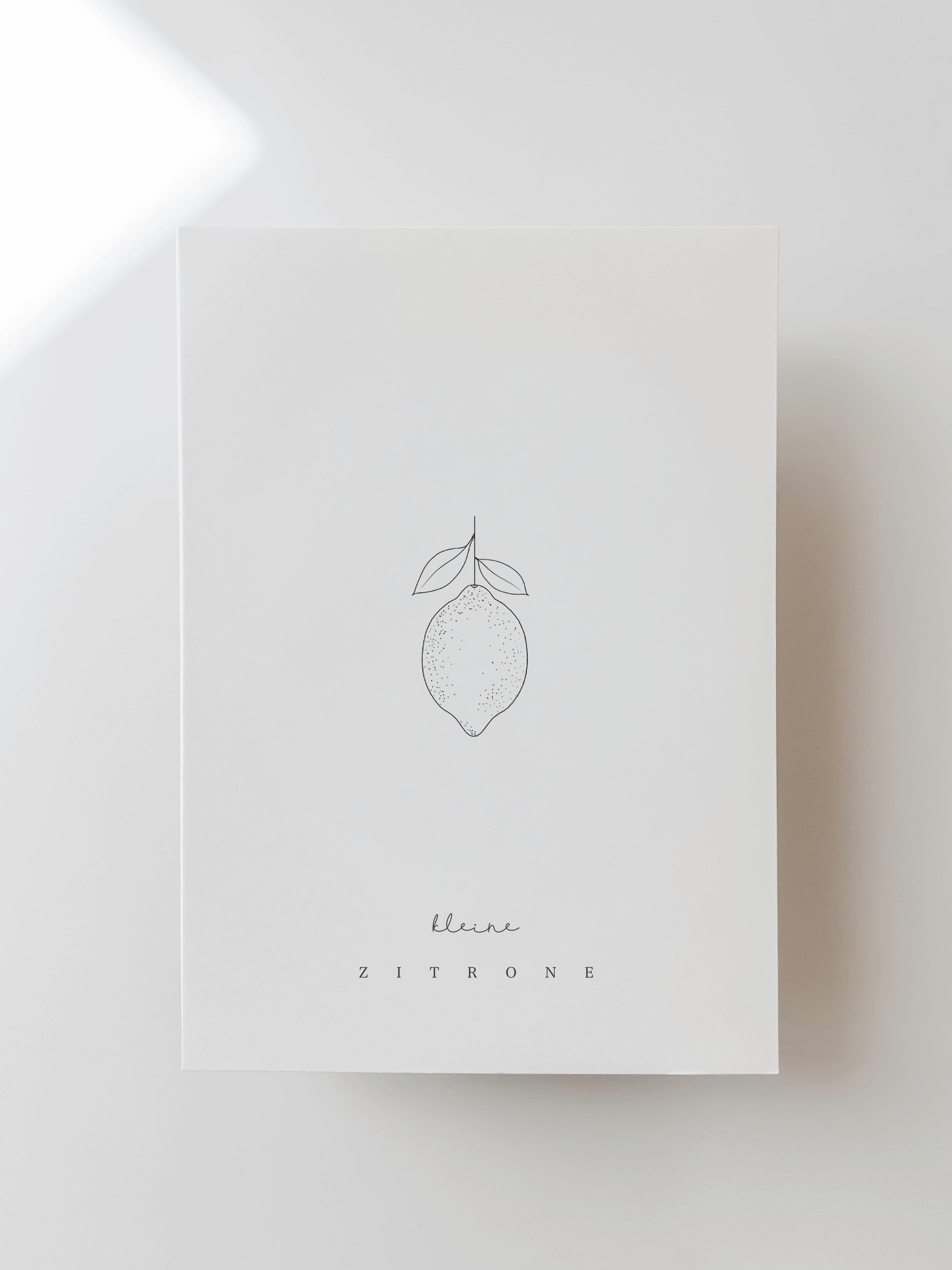 U- Heft Hülle Druckdatei - kleine Zitrone