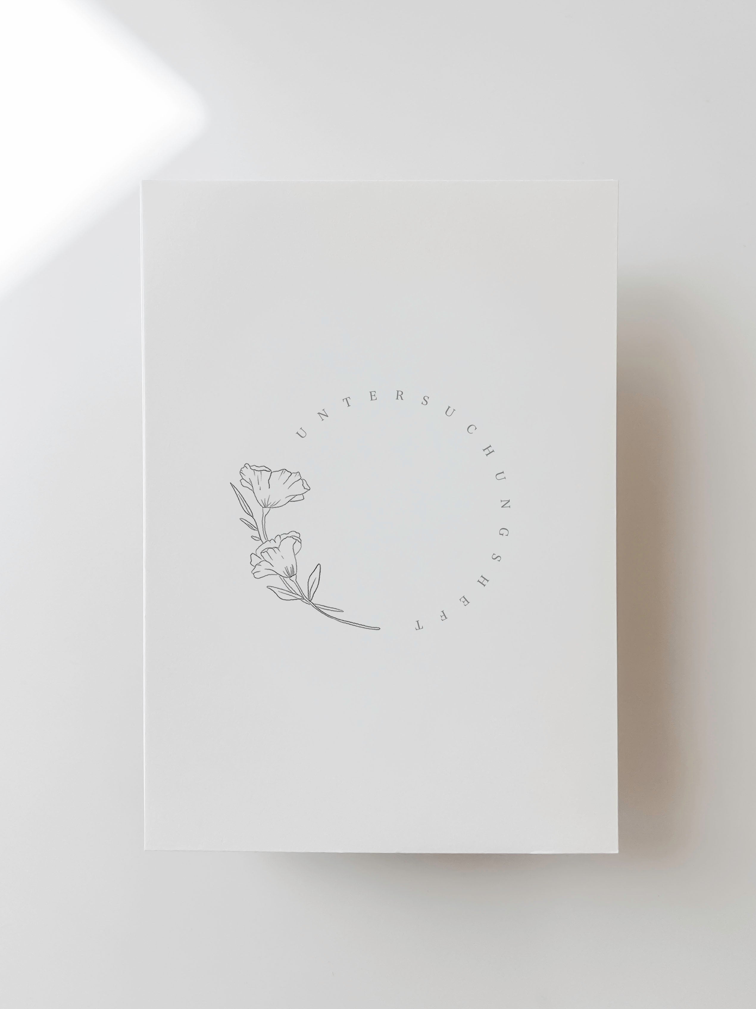 U- Heft Hülle Druckdatei - Blumenkranz