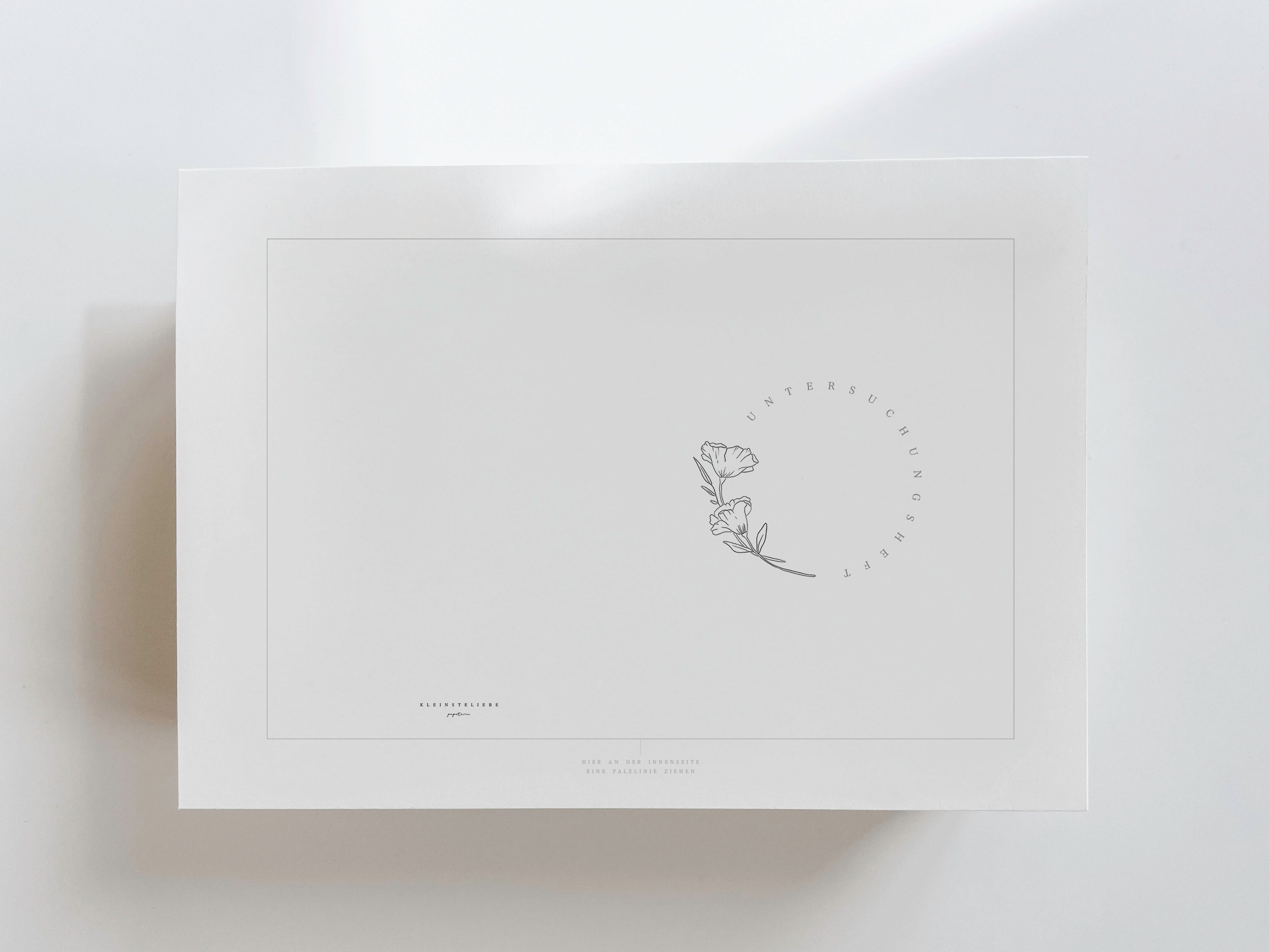 U- Heft Hülle Druckdatei - Blumenkranz