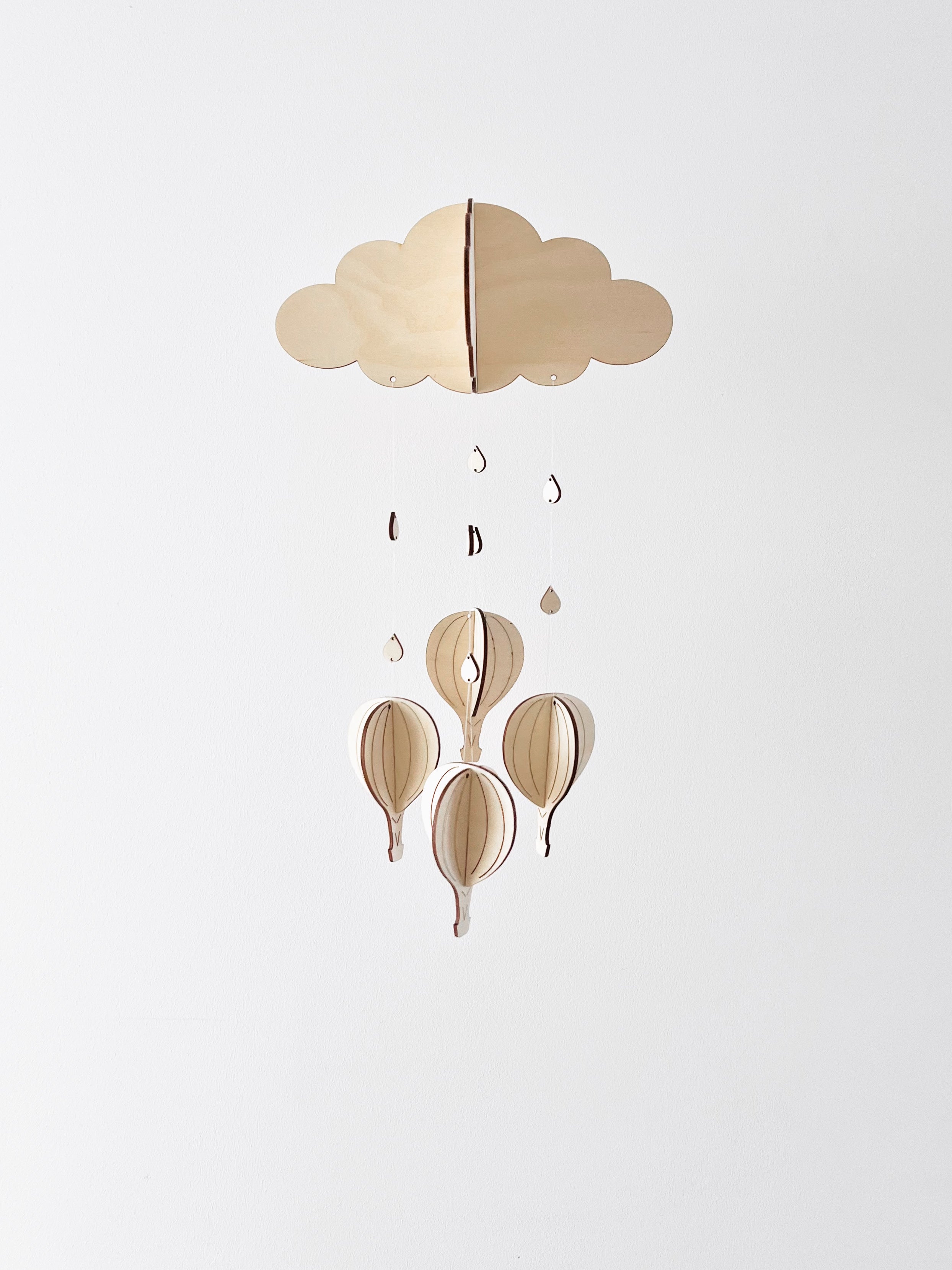 Laserdatei Wolke Mobile Babyzimmer