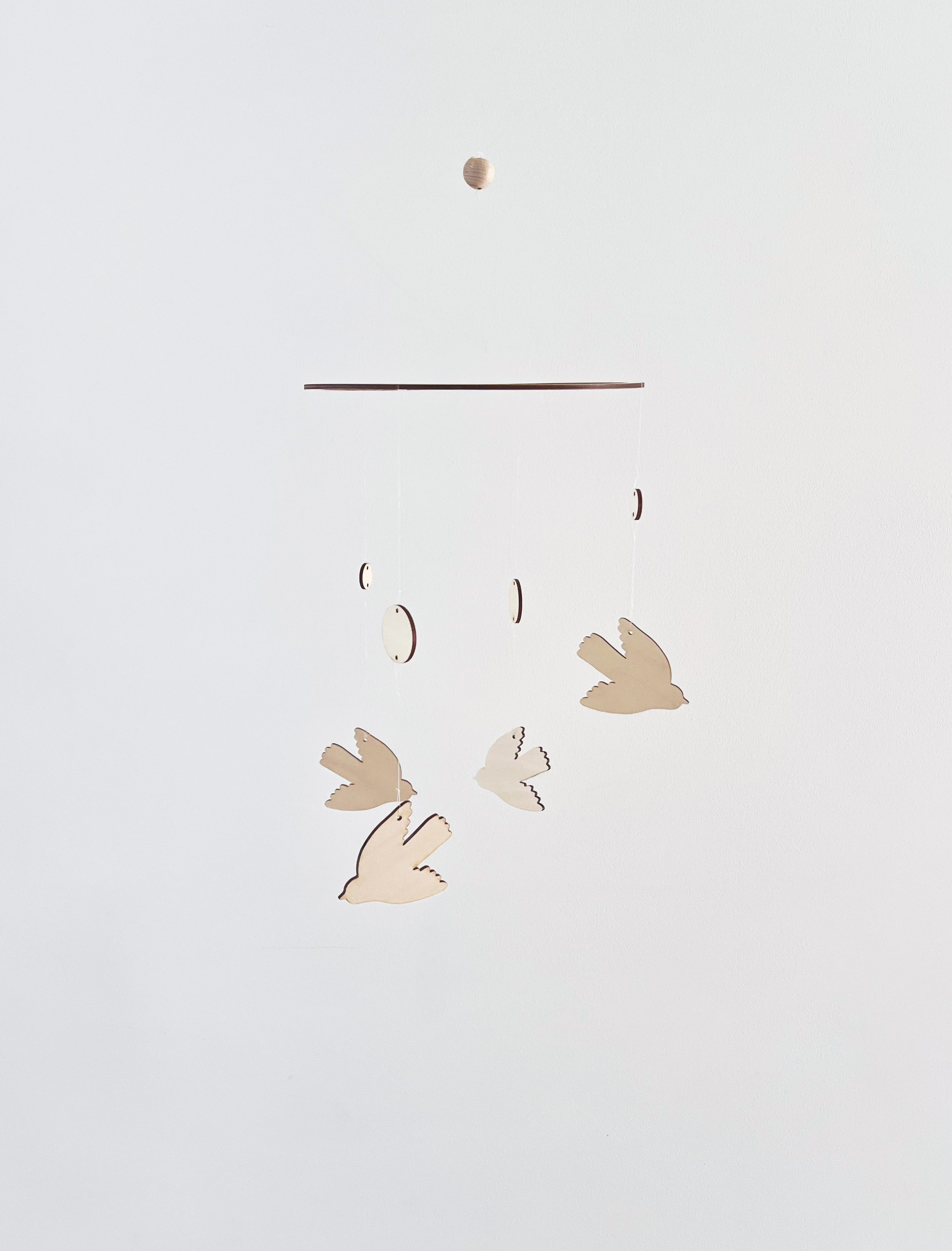 Laserdatei Mobile Kinderzimmer Vögel