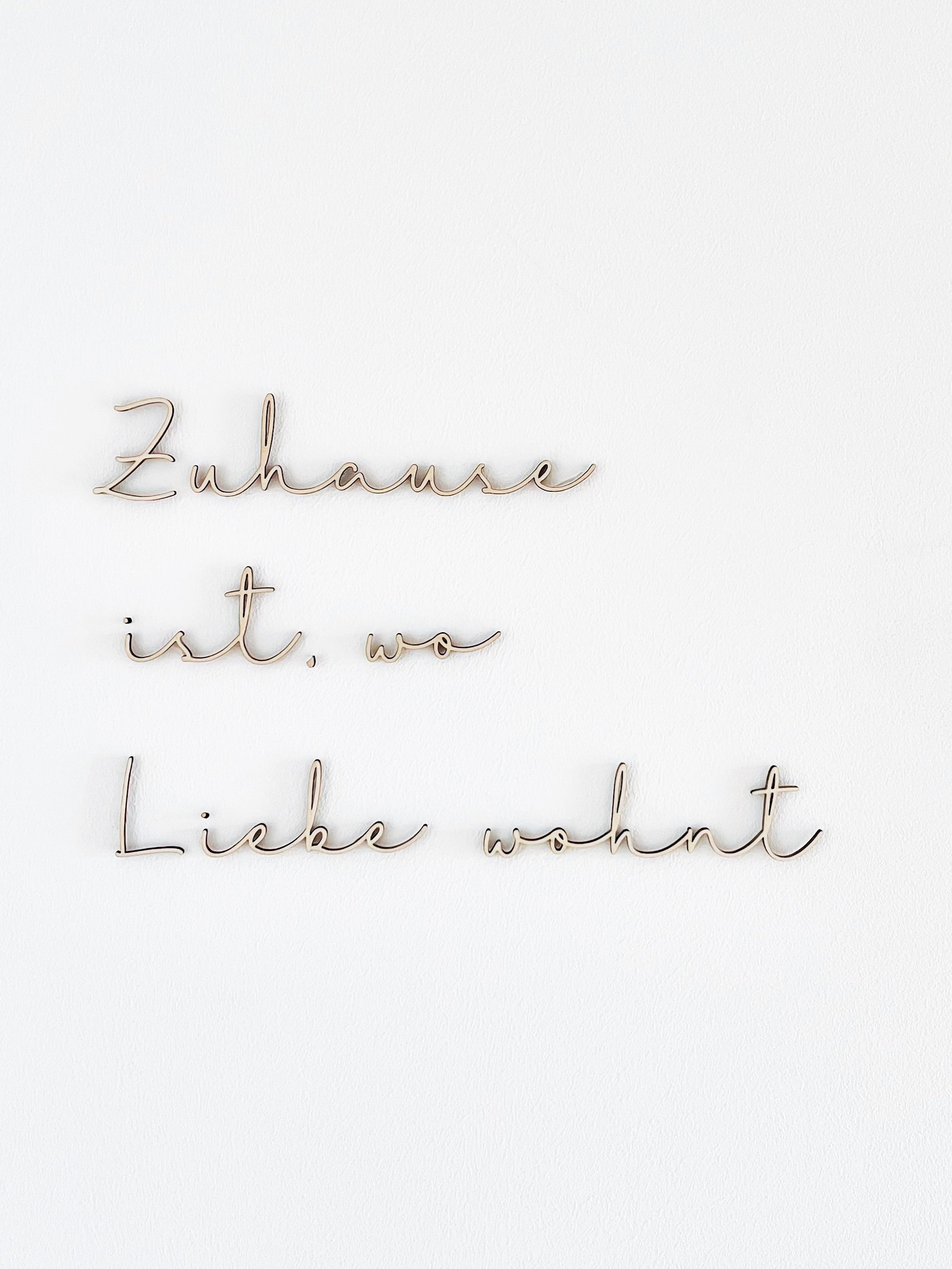 Laserdatei Schriftzug minimalistisch