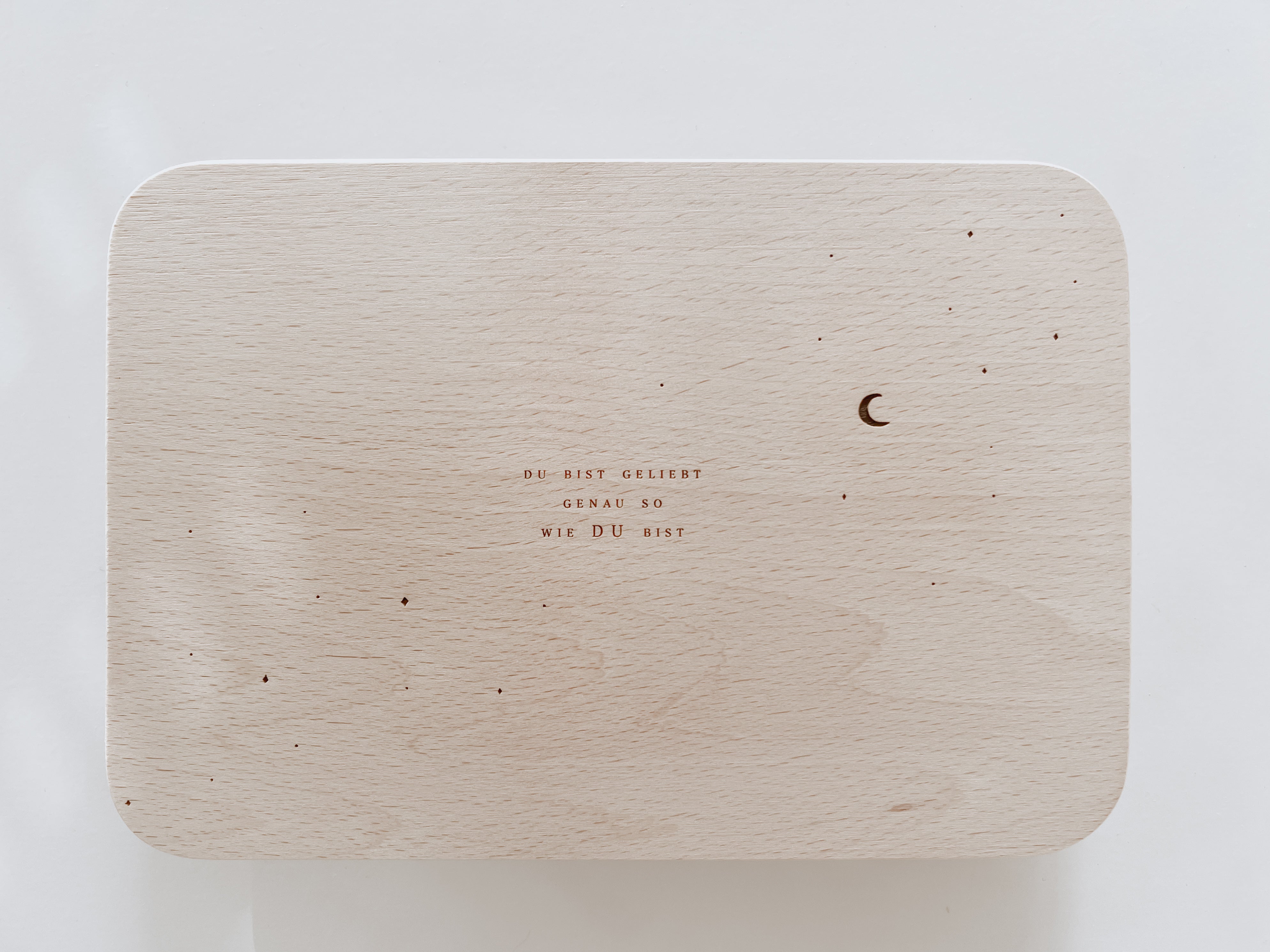 Frühstücksbrettchen mit Gravur - Affirmation