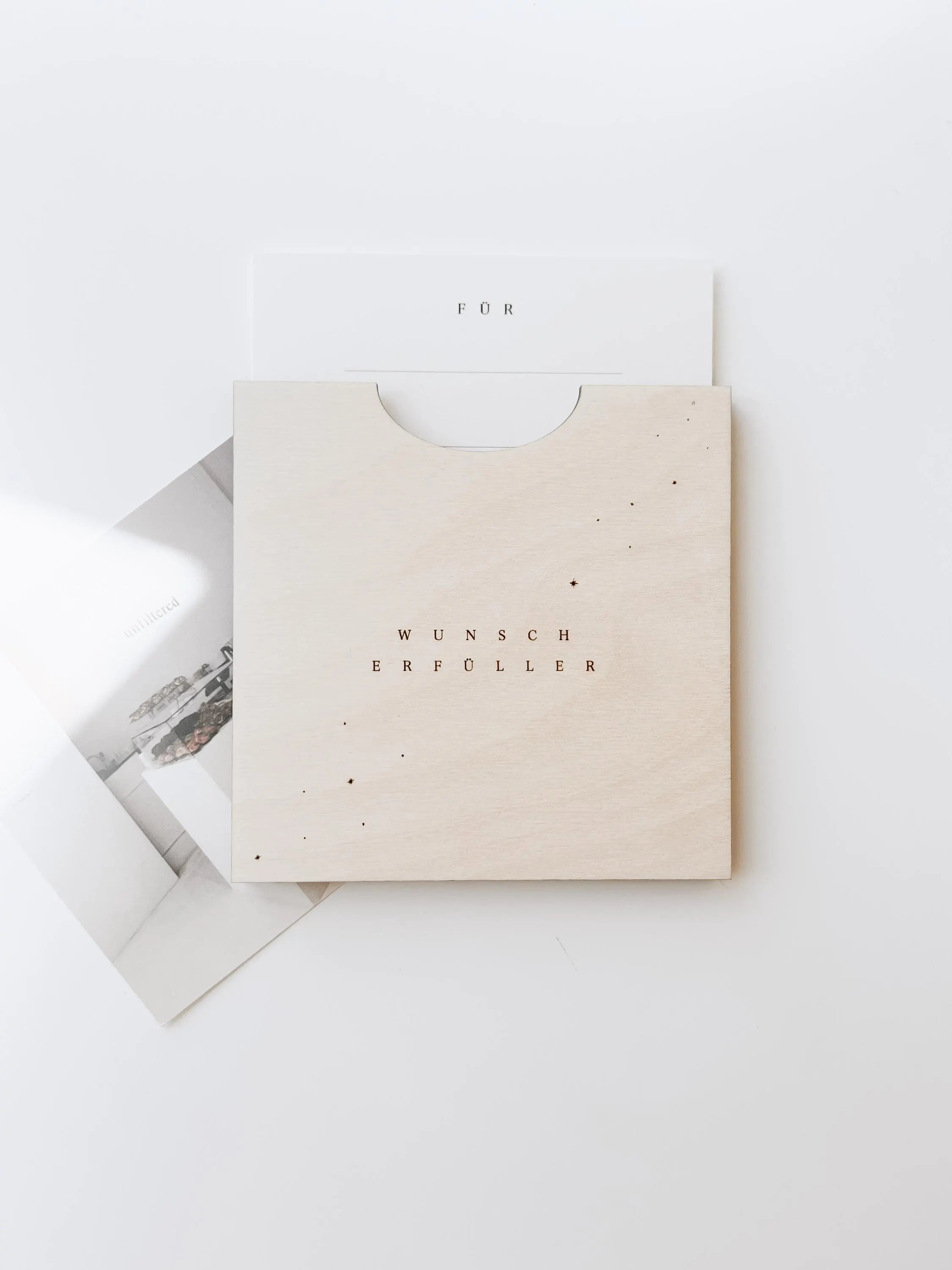 Holzkarte - Geschenkgutschein