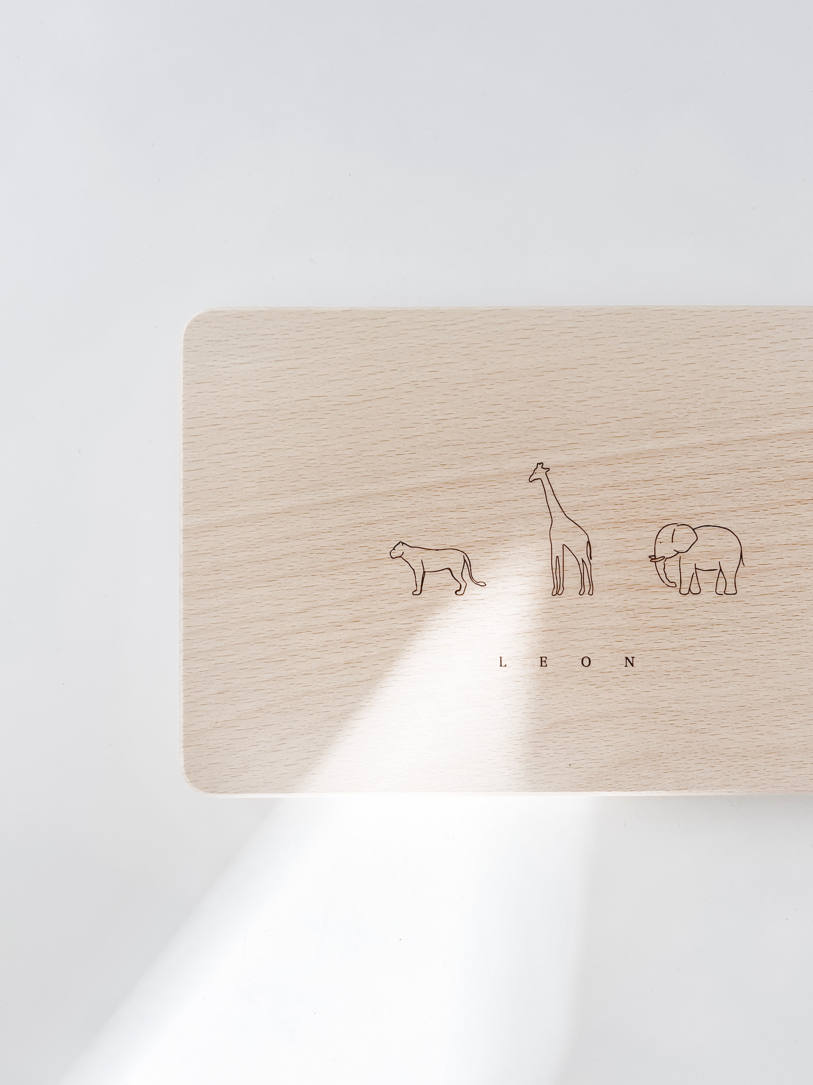 Frühstücksbrettchen personalisiert - Safari