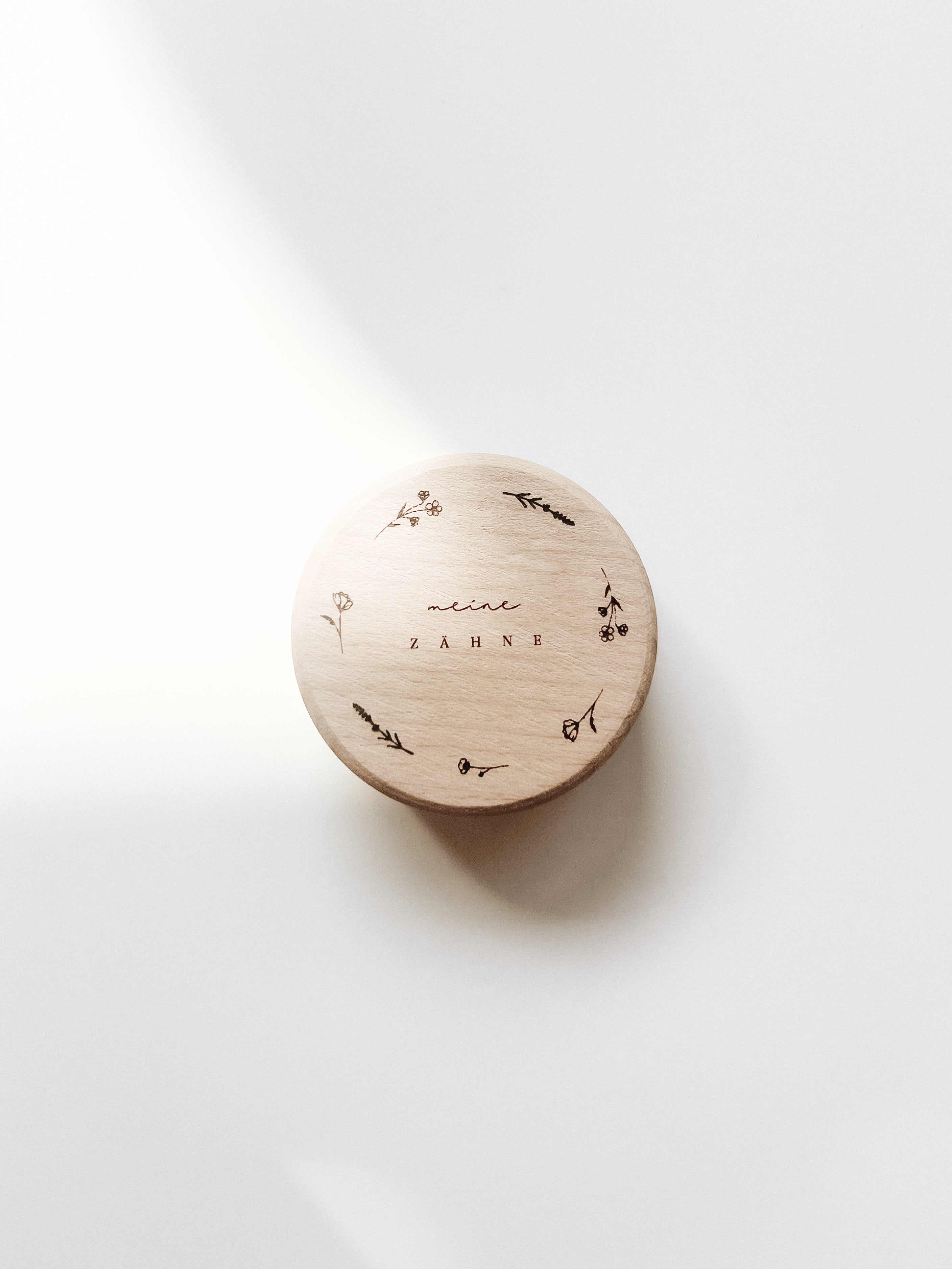 Zahndose Holz - meine Zähne