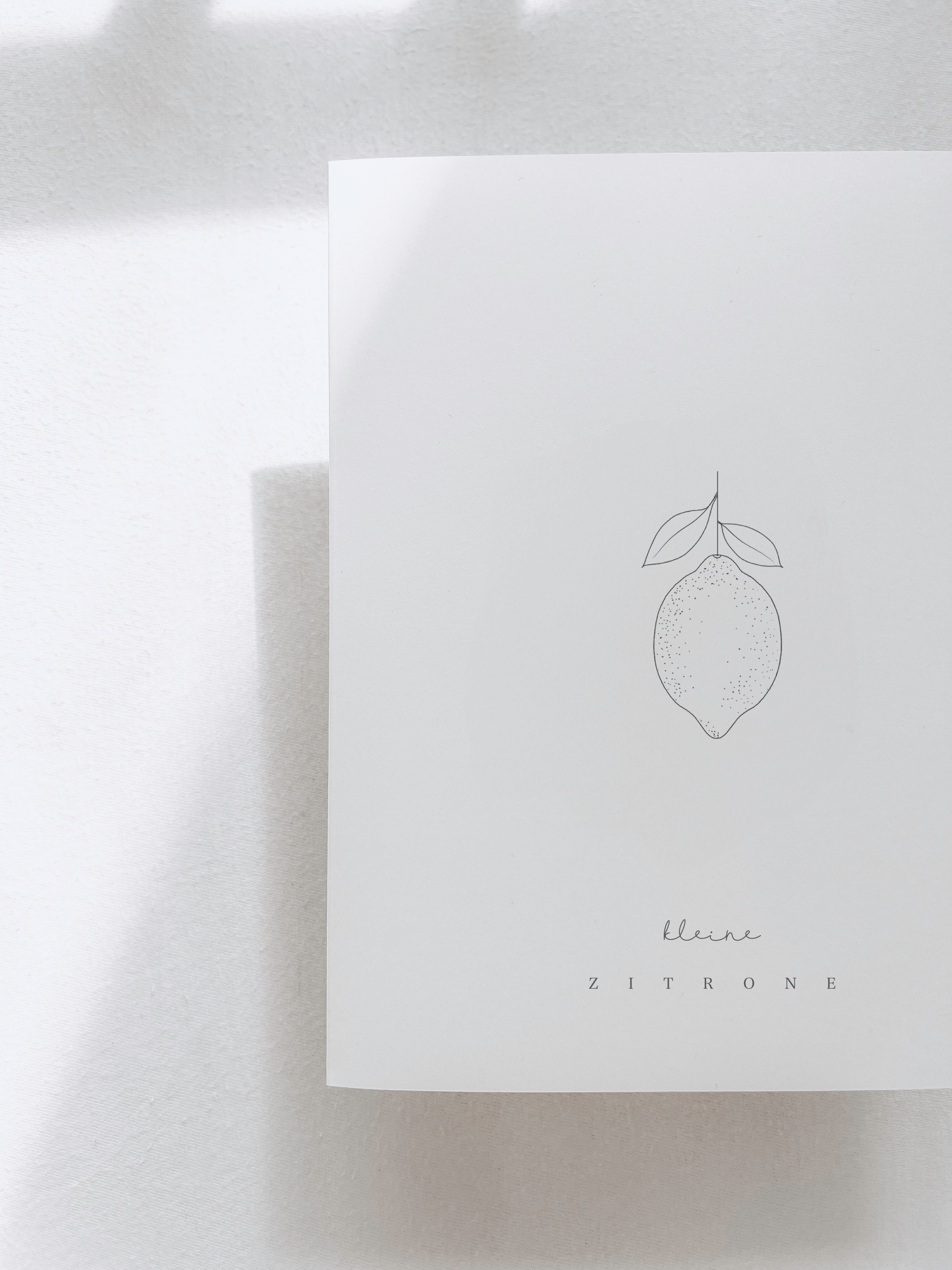 U- Heft Hülle Druckdatei - kleine Zitrone