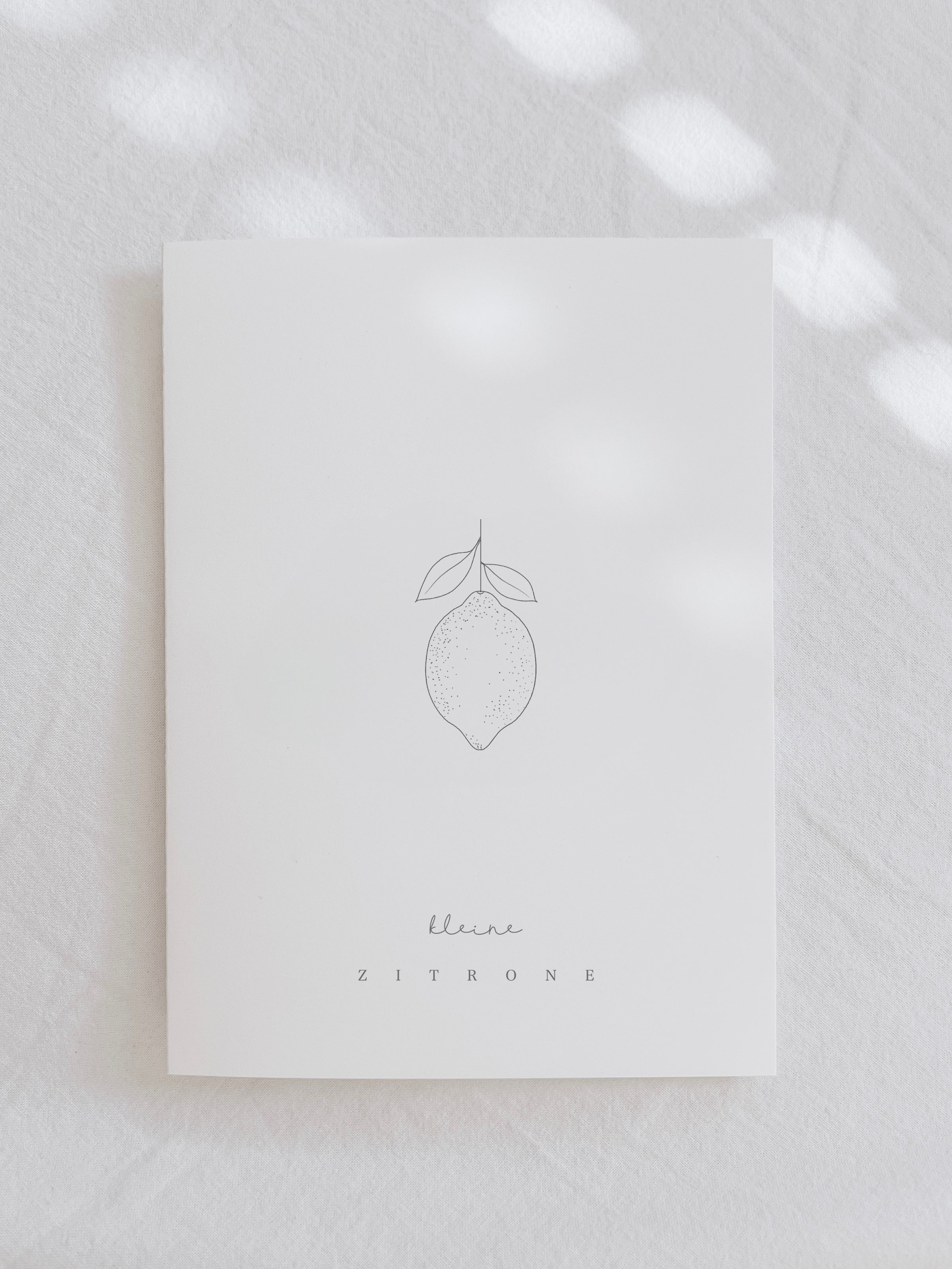 U- Heft Hülle Druckdatei - kleine Zitrone