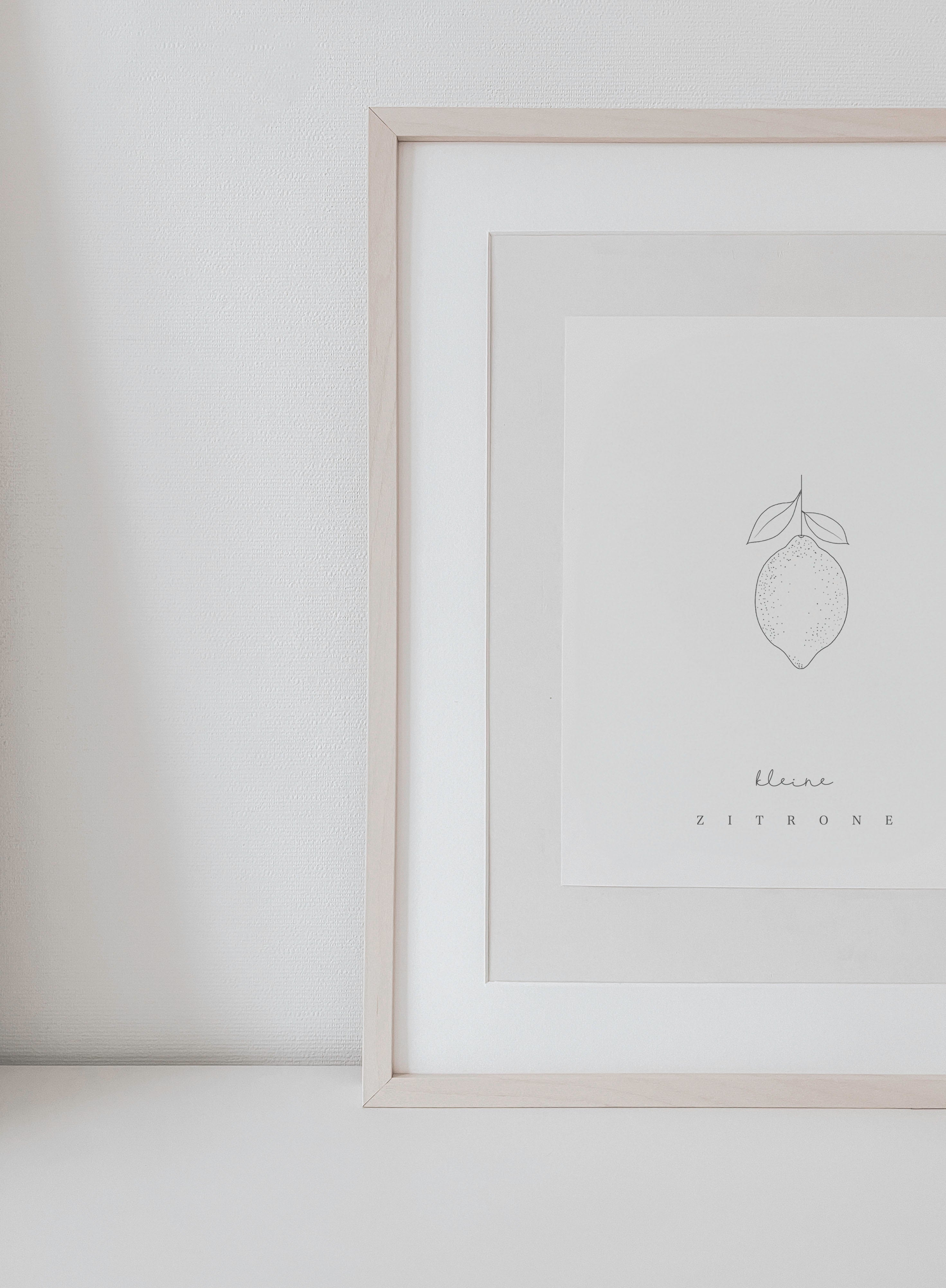 Poster Druckdatei - kleine Zitrone