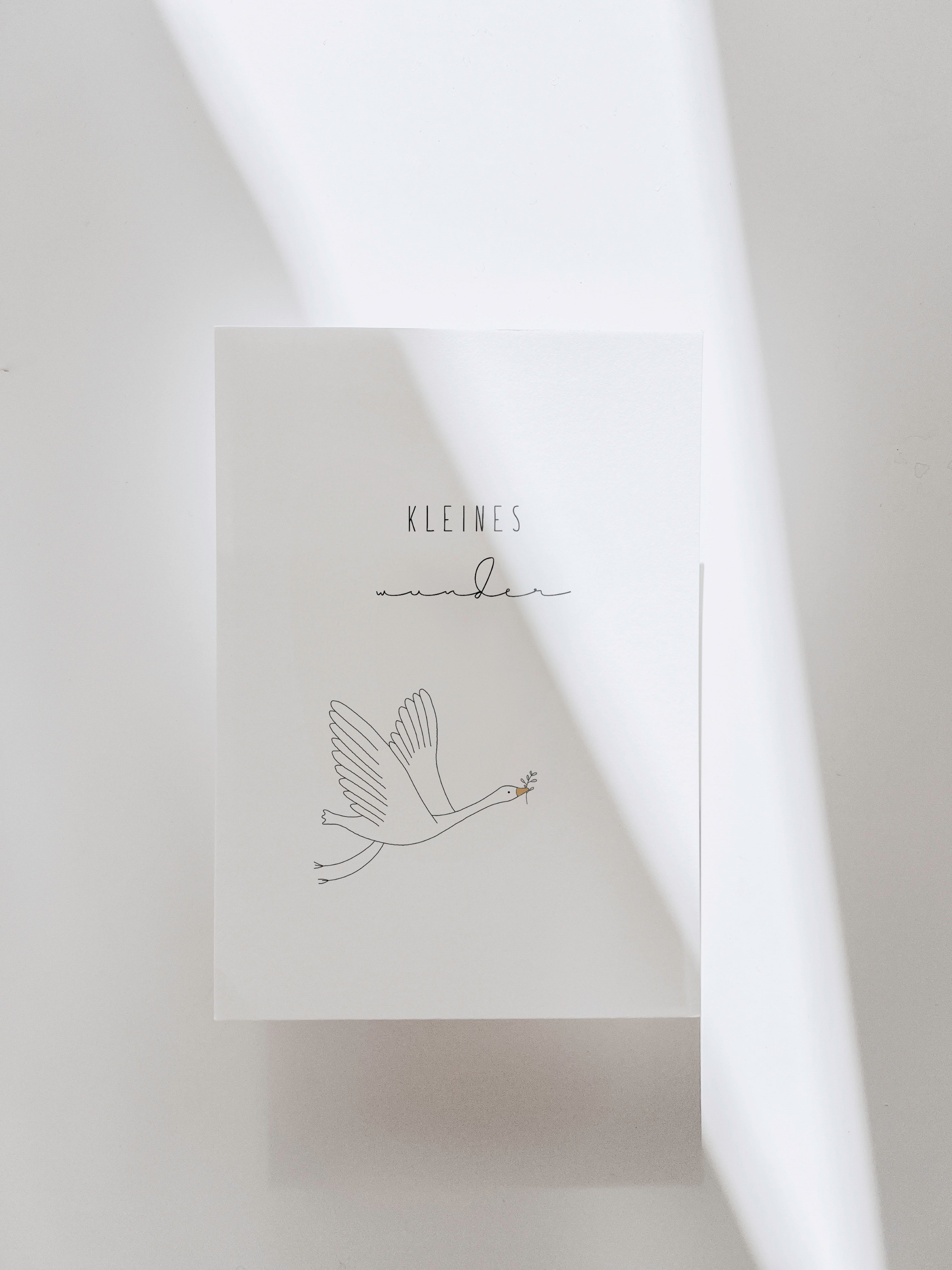 Geburtskarten Set Druckdatei - kleines Wunder