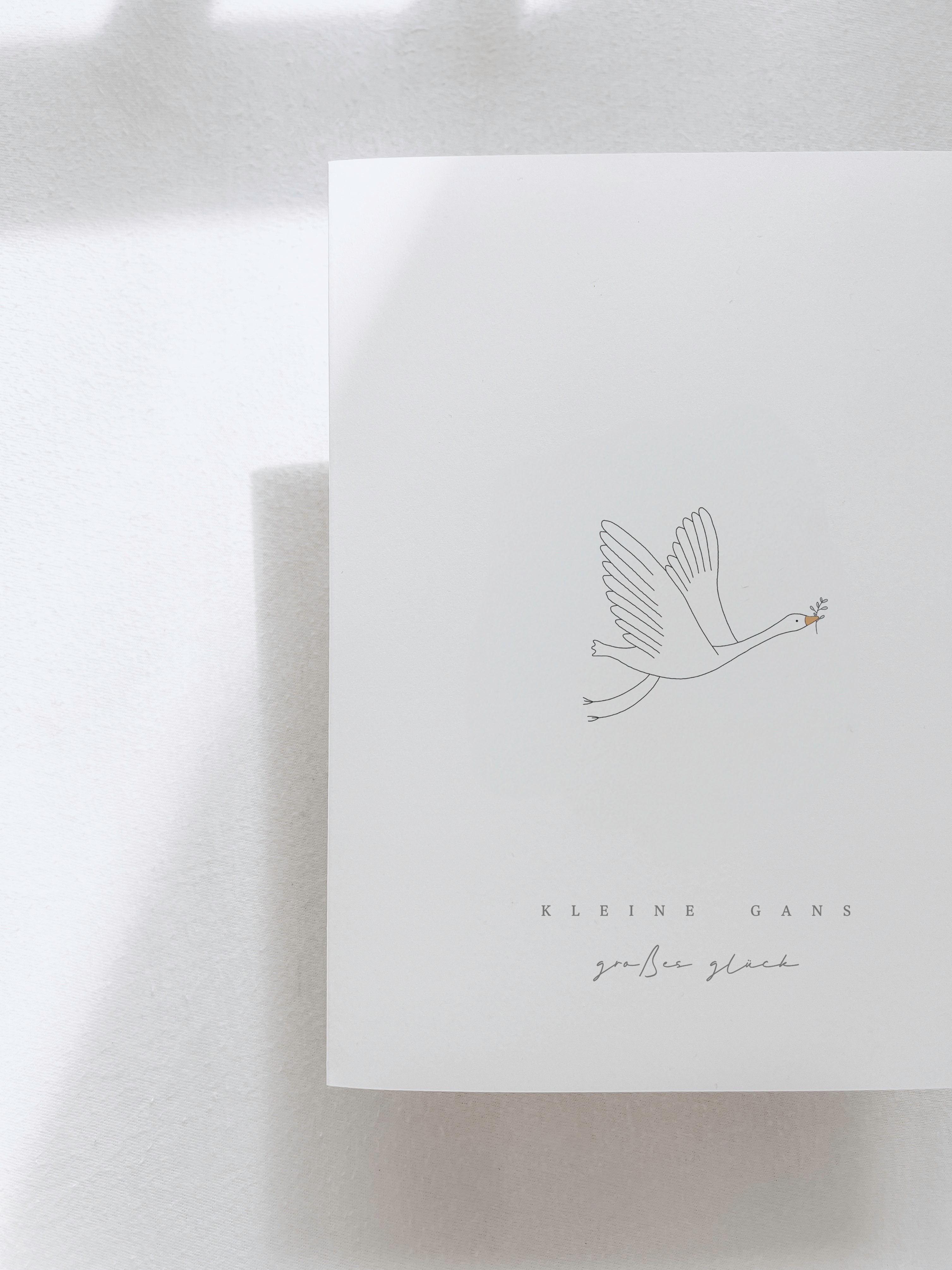 U- Heft Hülle Druckdatei - kleine Gans, großes Glück