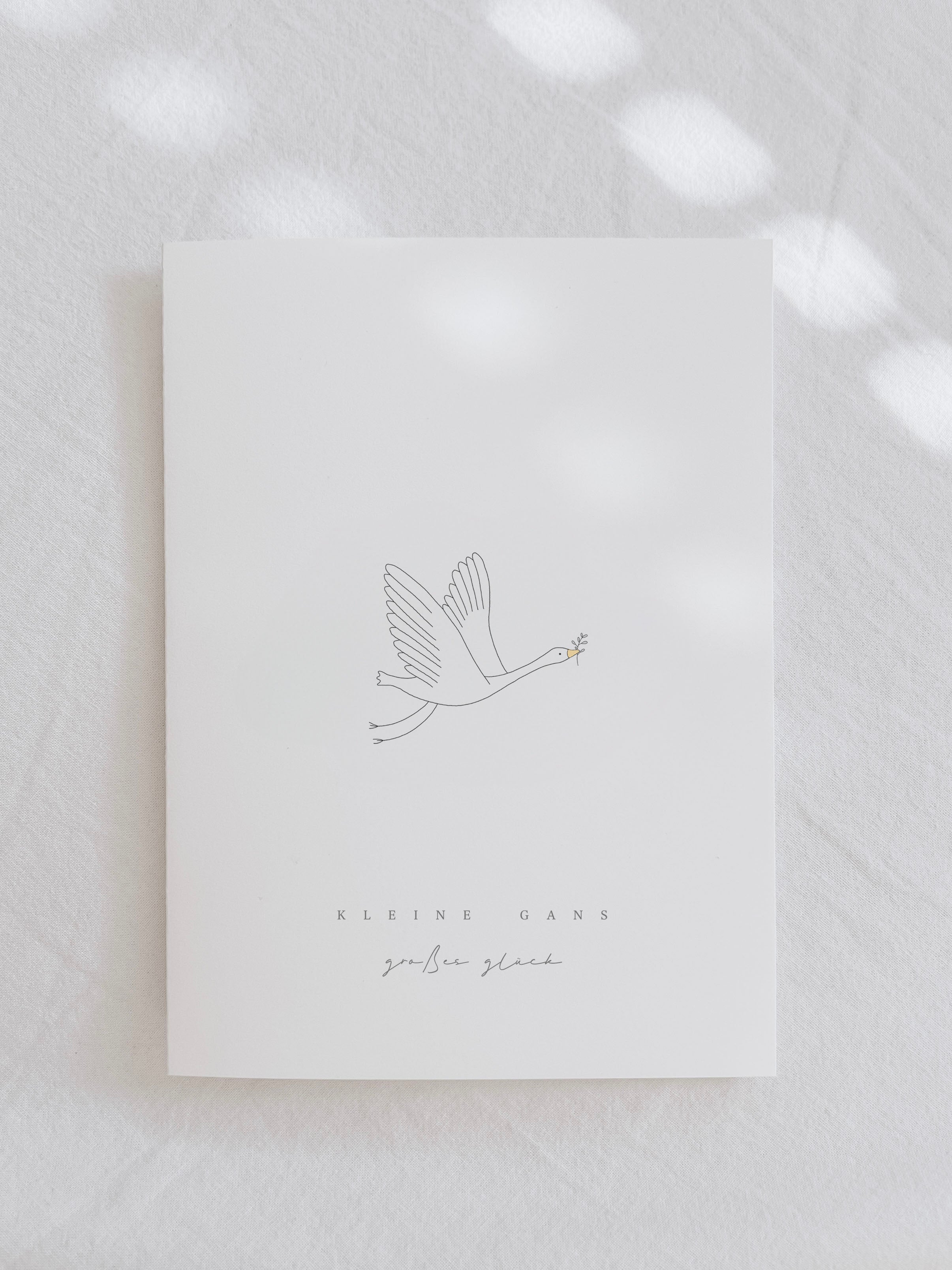 U- Heft Hülle Druckdatei - kleine Gans, großes Glück