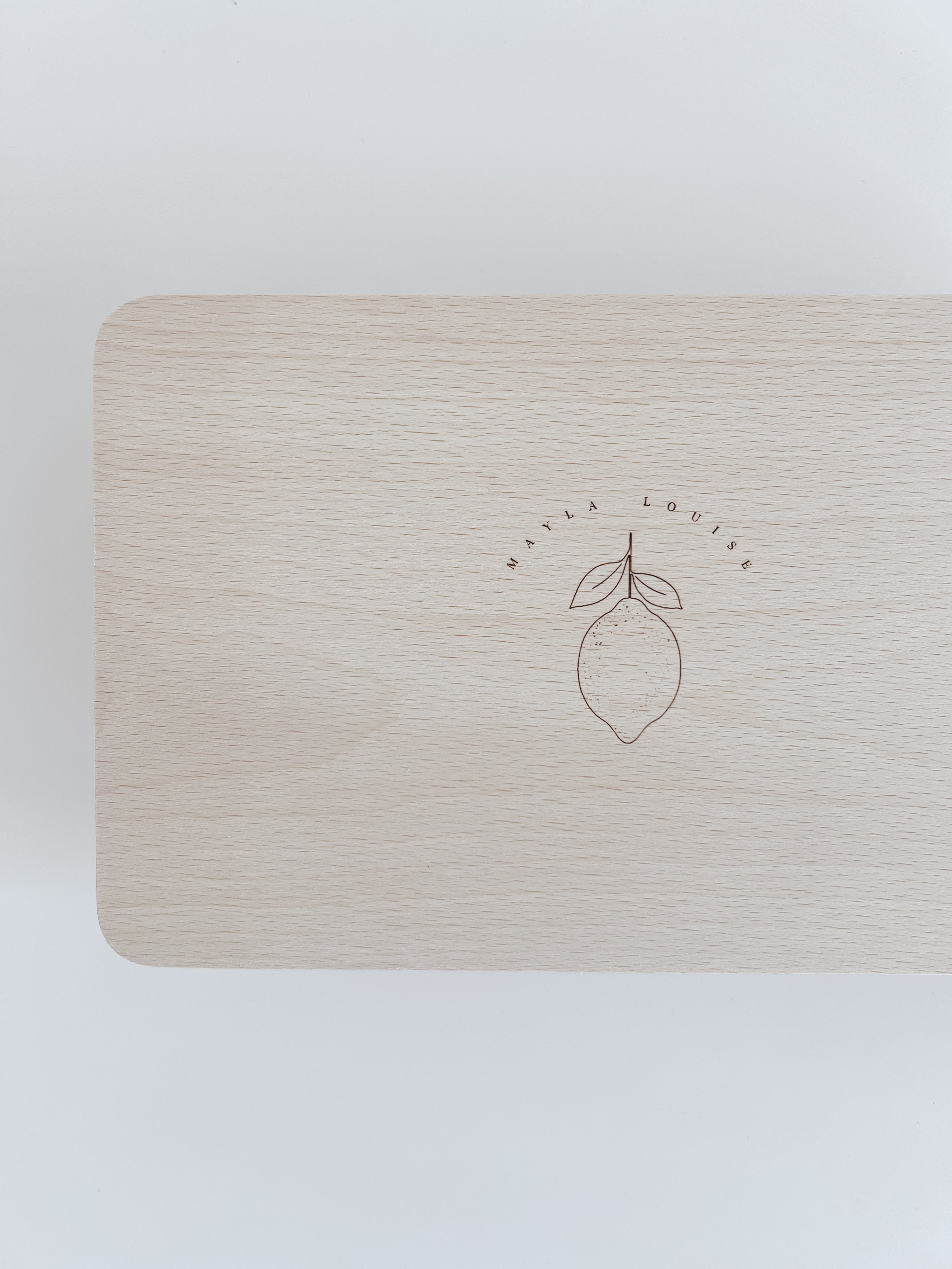 Frühstücksbrettchen personalisiert - Zitrone personalisiert