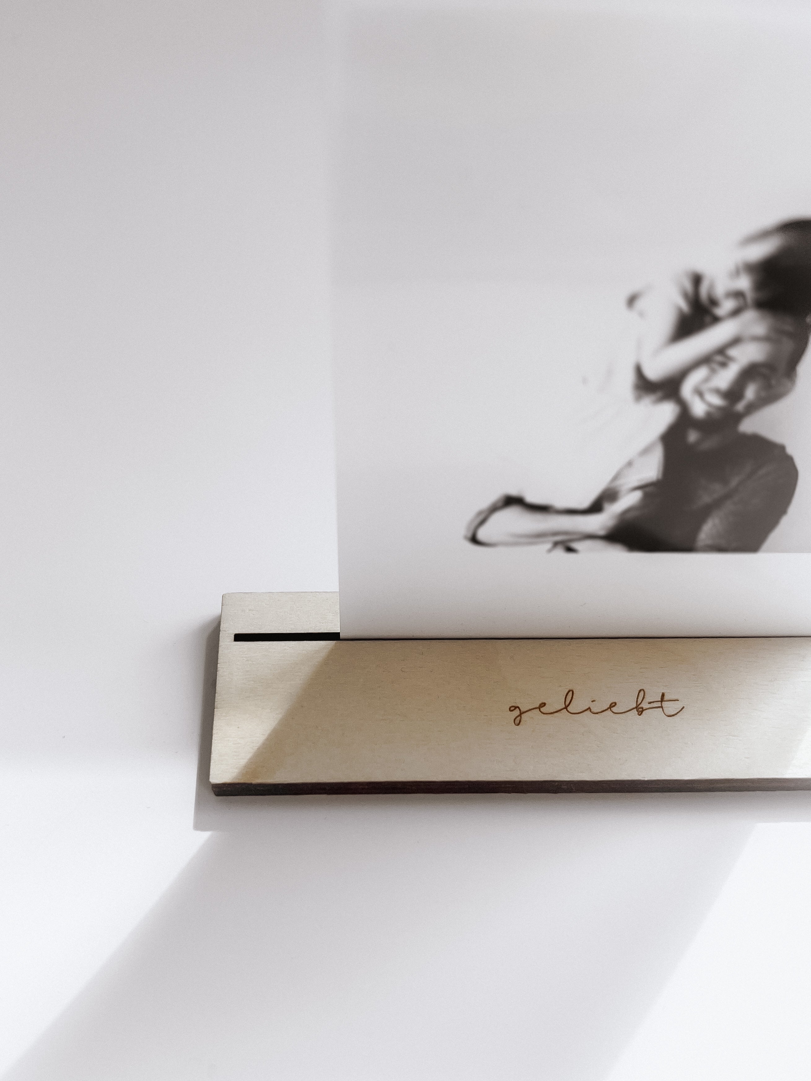 Laserdatei Kartenhalter - geliebt