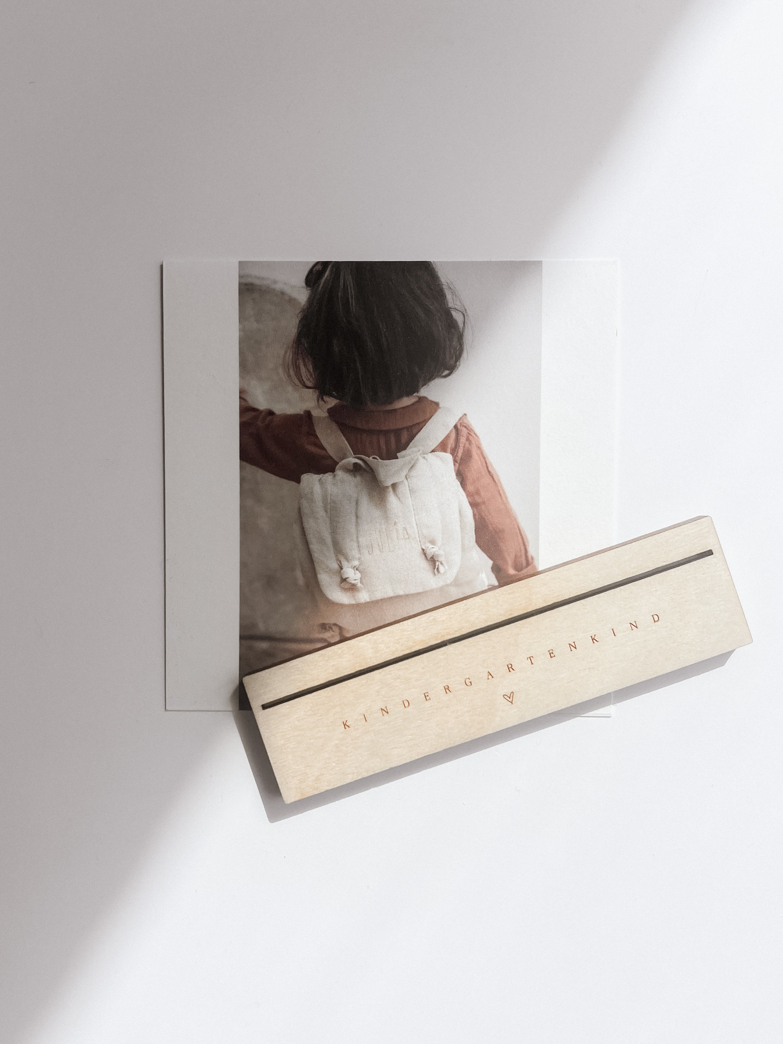 Laserdatei Kartenhalter - Kindergartenkind