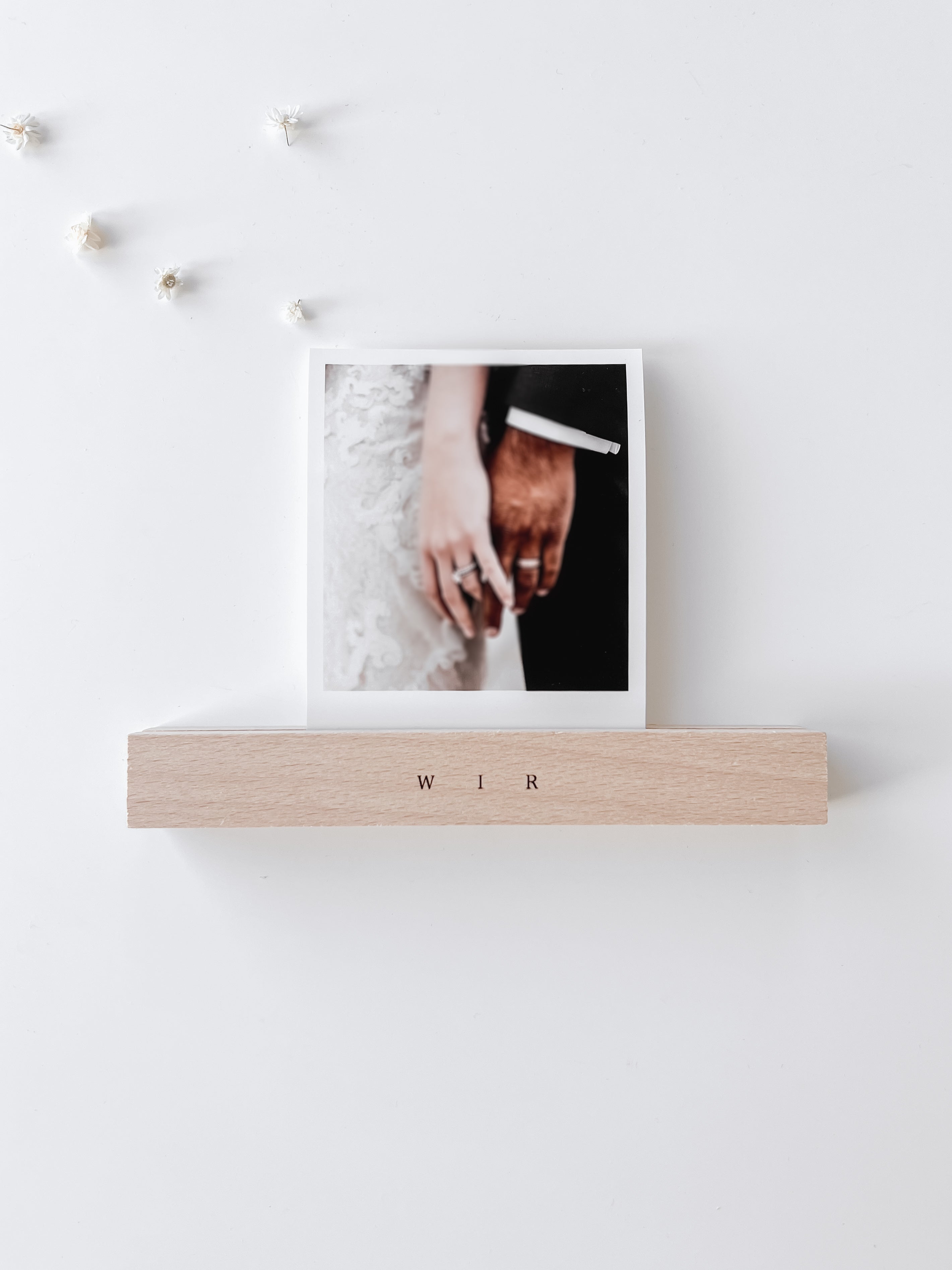 Kartenhalter aus Holz - Wir