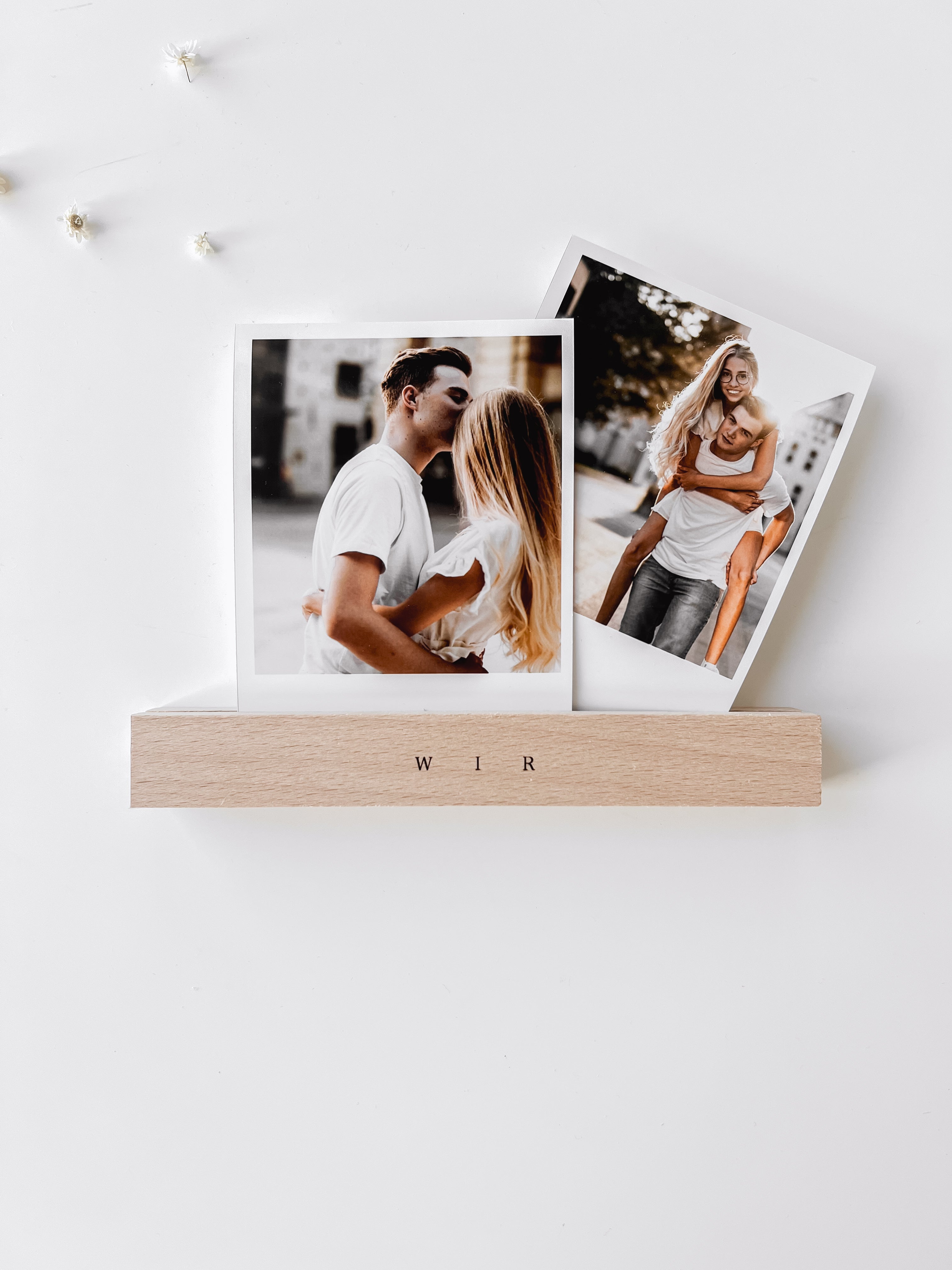 Kartenhalter aus Holz - Wir