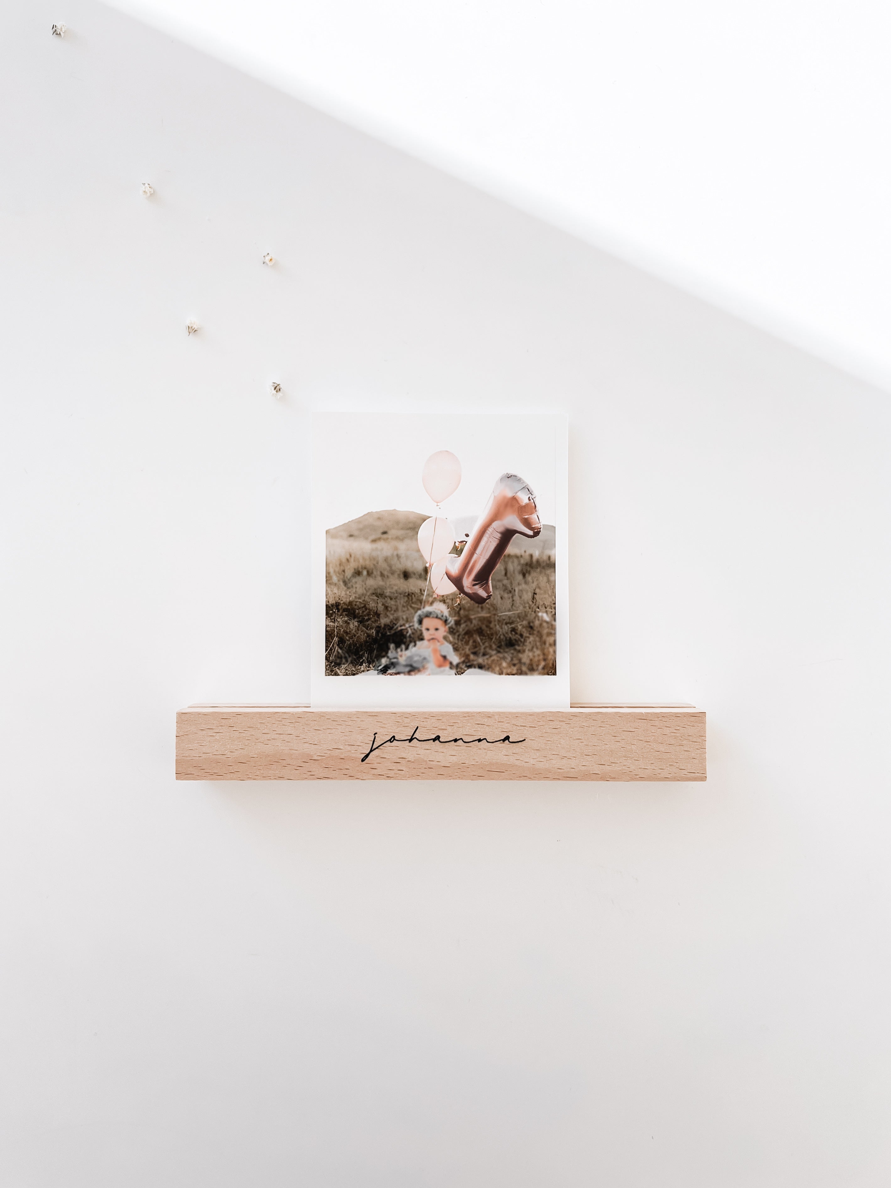 Kartenhalter aus Holz - personalisiert