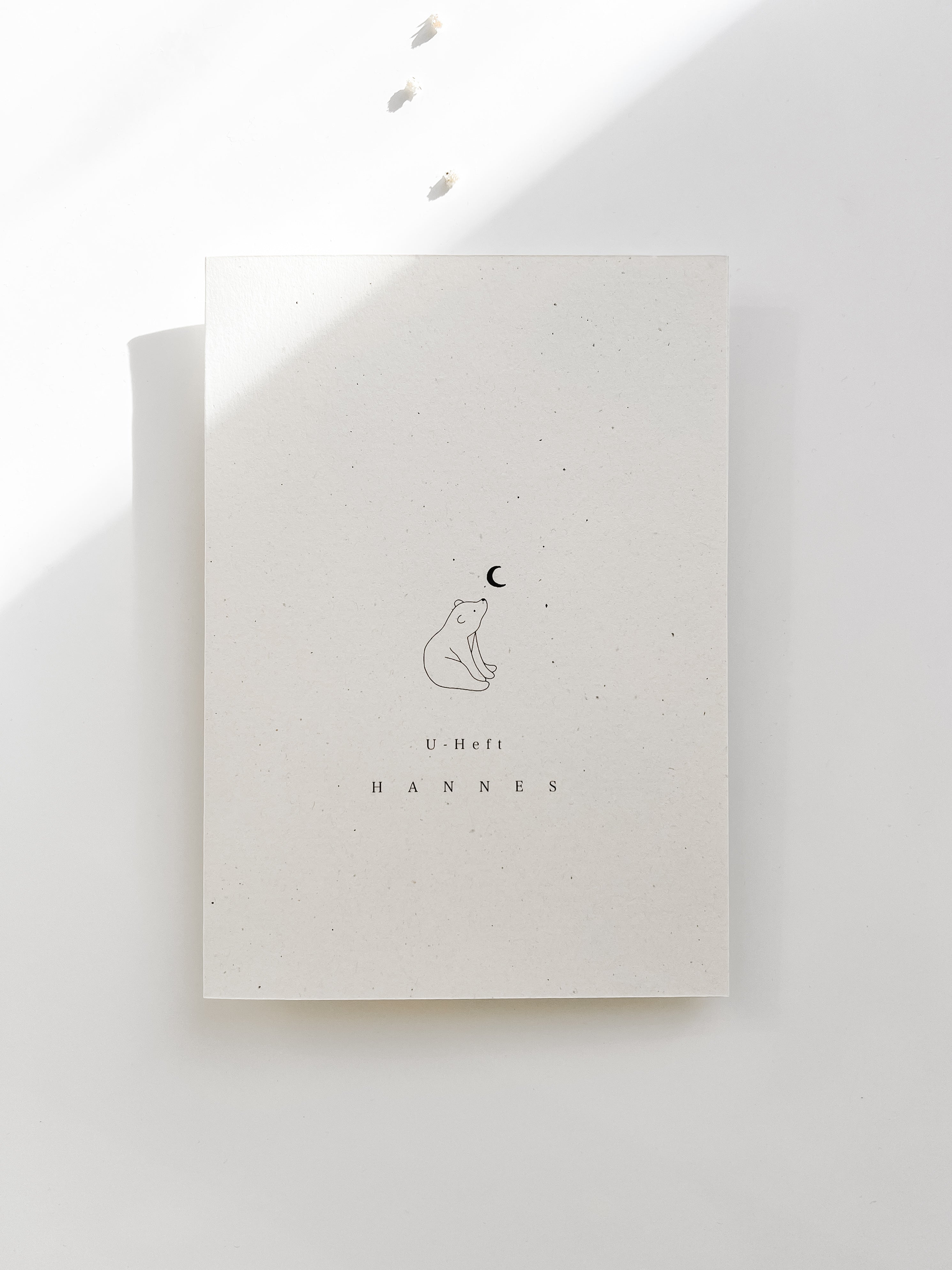 Personalisierte U- Heft und Impfpasshülle - kleiner Bär