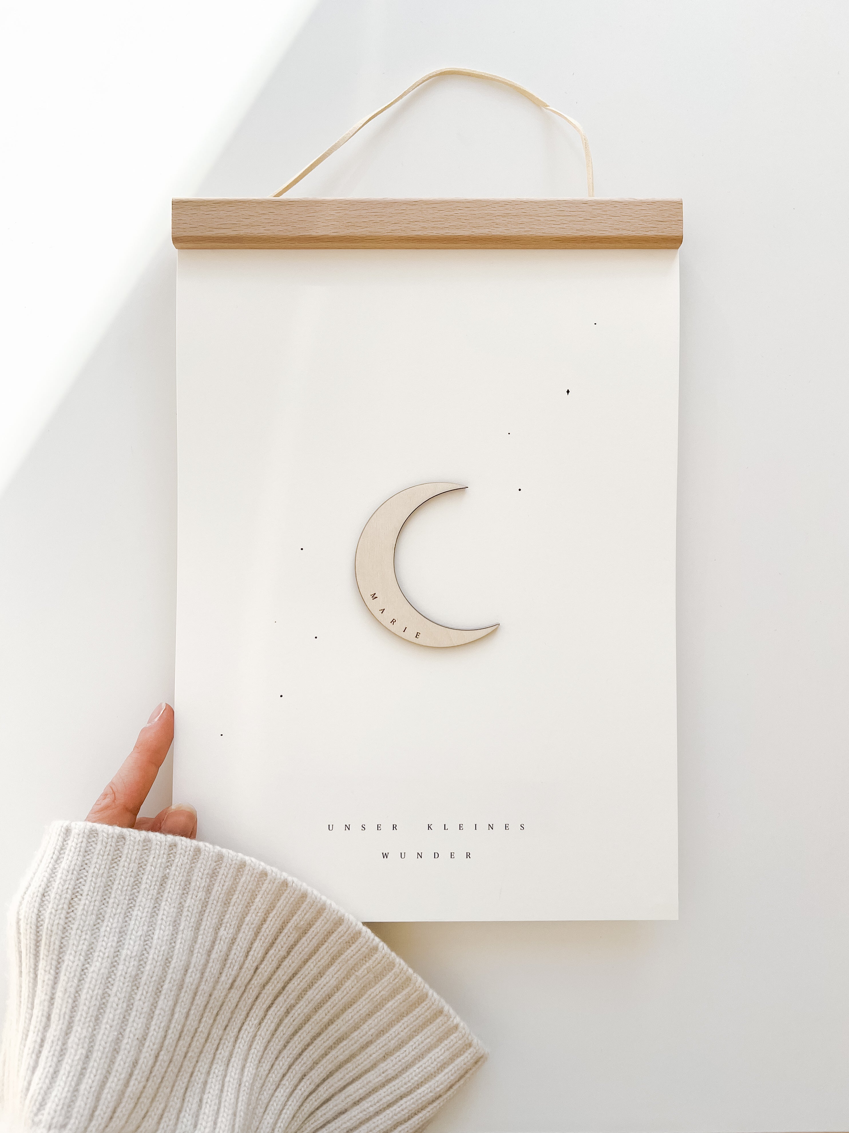 Personalisiertes Poster - kleiner Mond