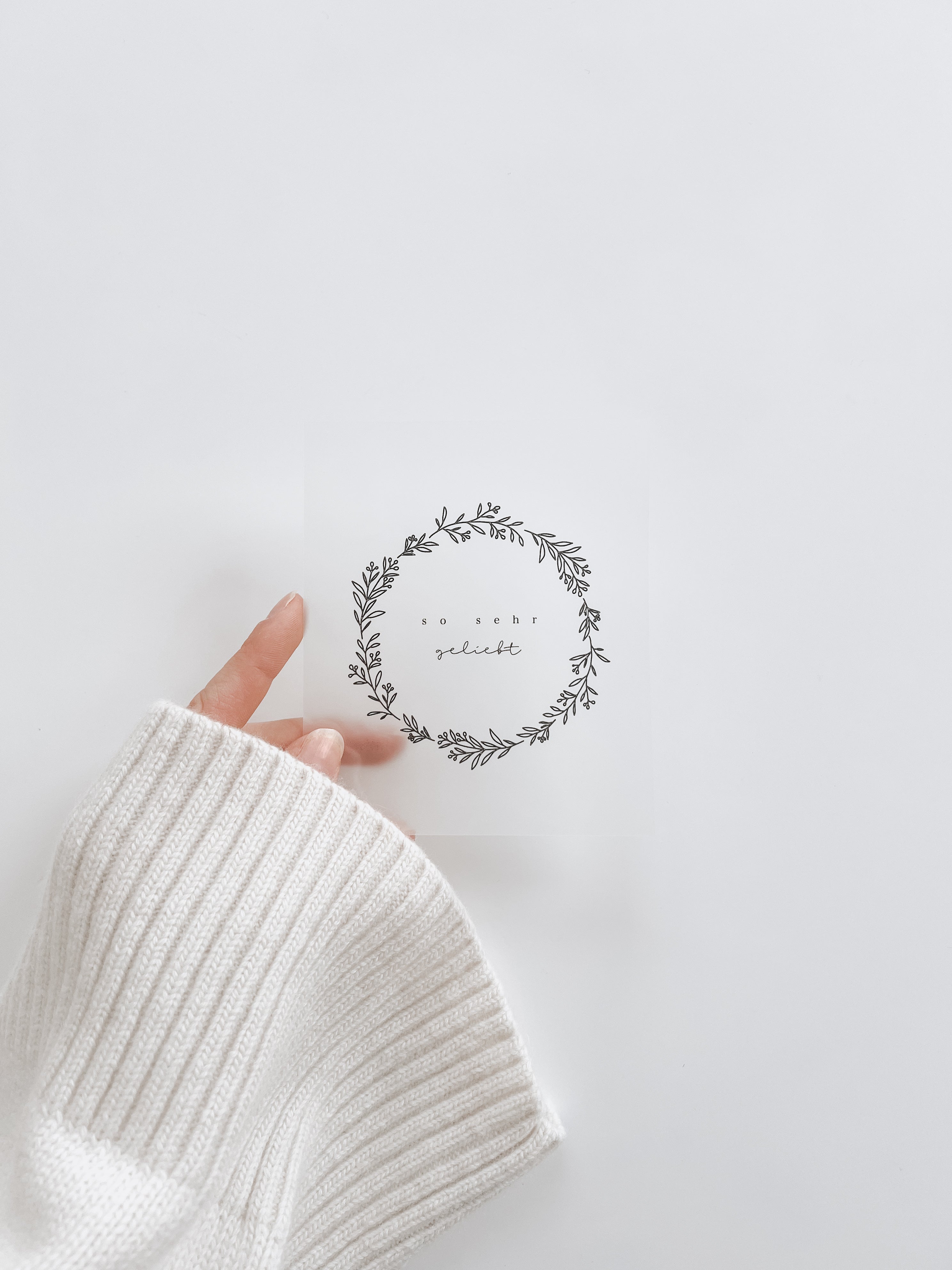 Bügelbild - so sehr geliebt