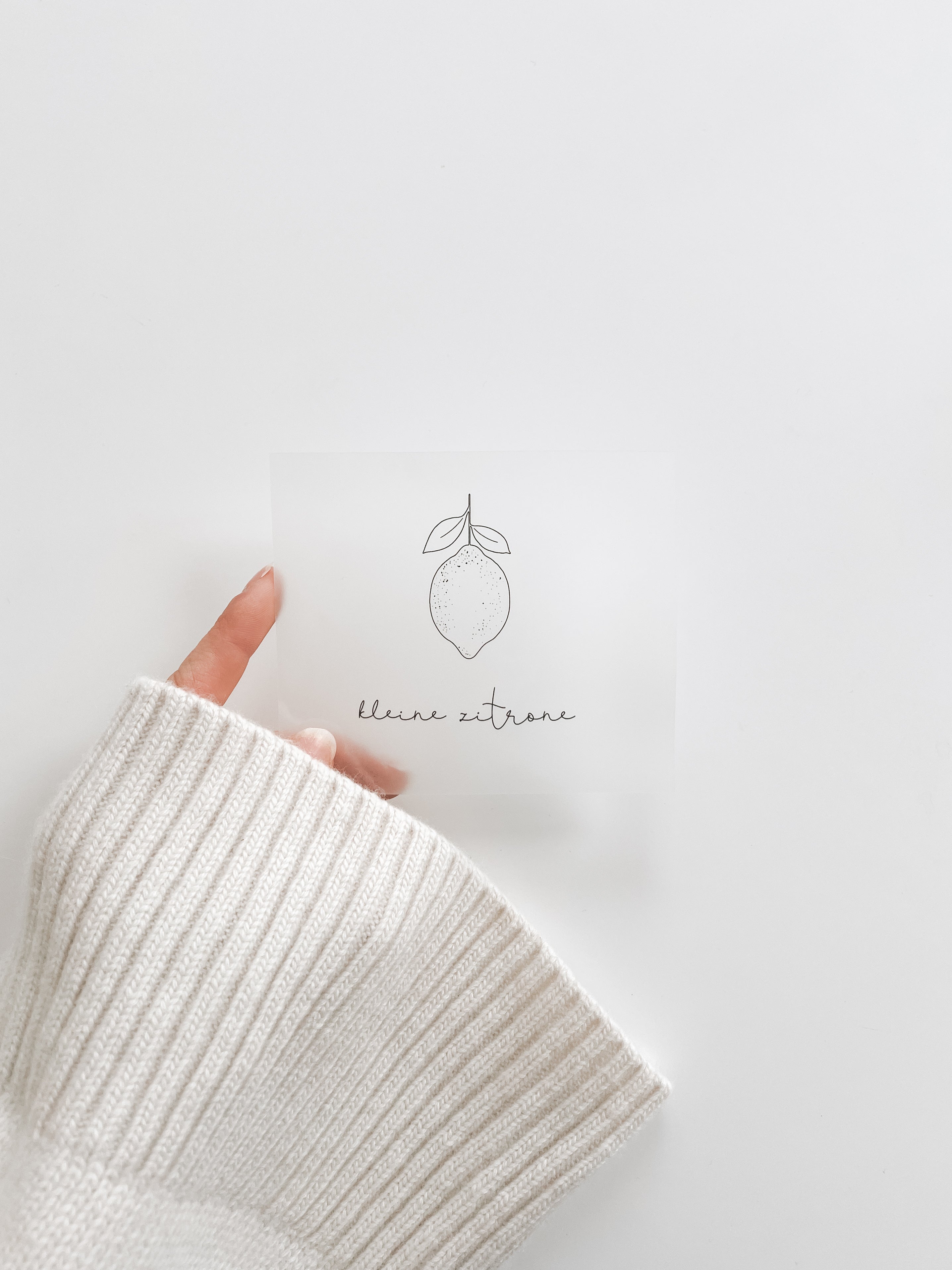 Bügelbild - kleine Zitrone