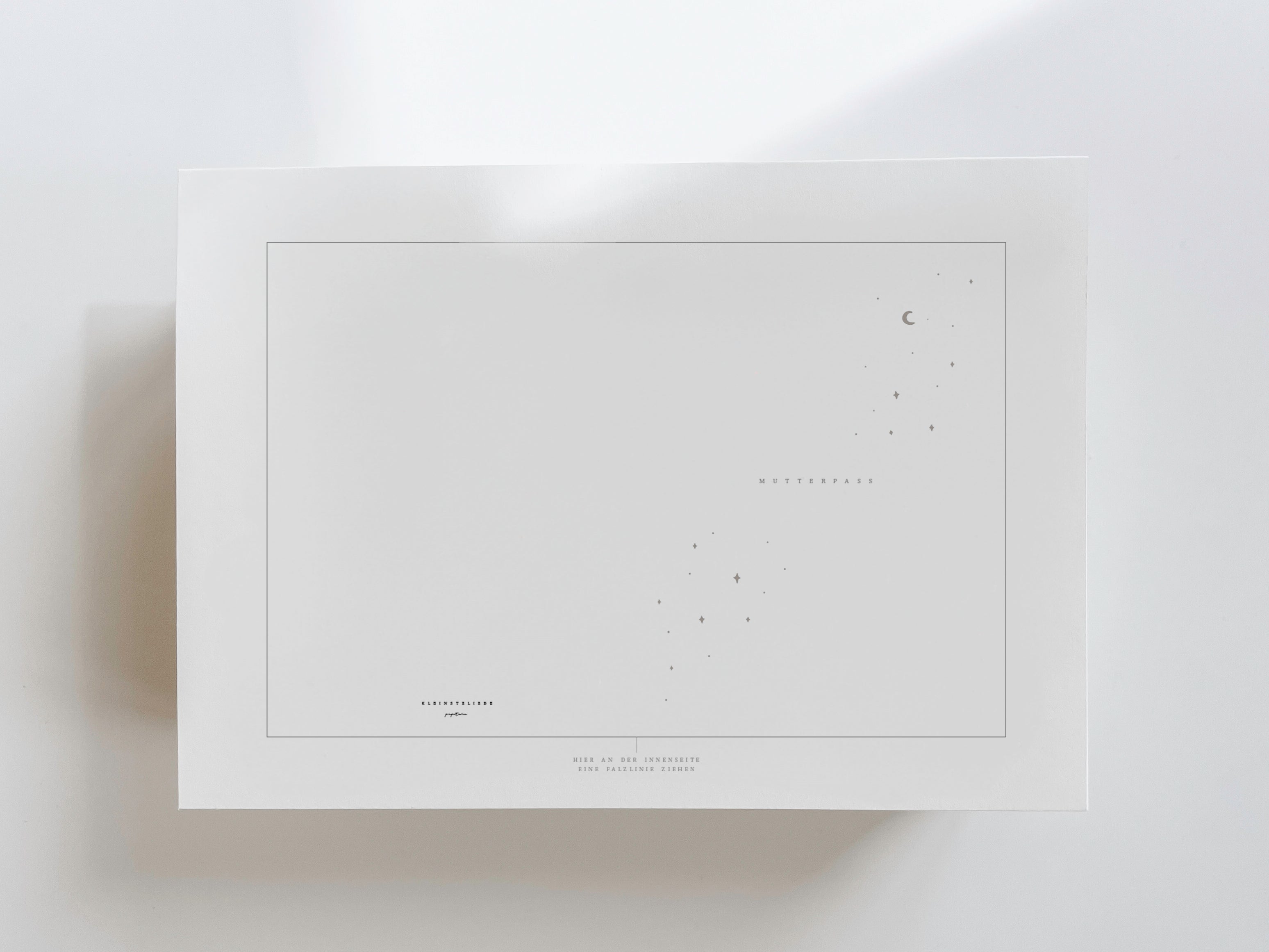 Mutterpasshülle Druckdatei - Sternenbild