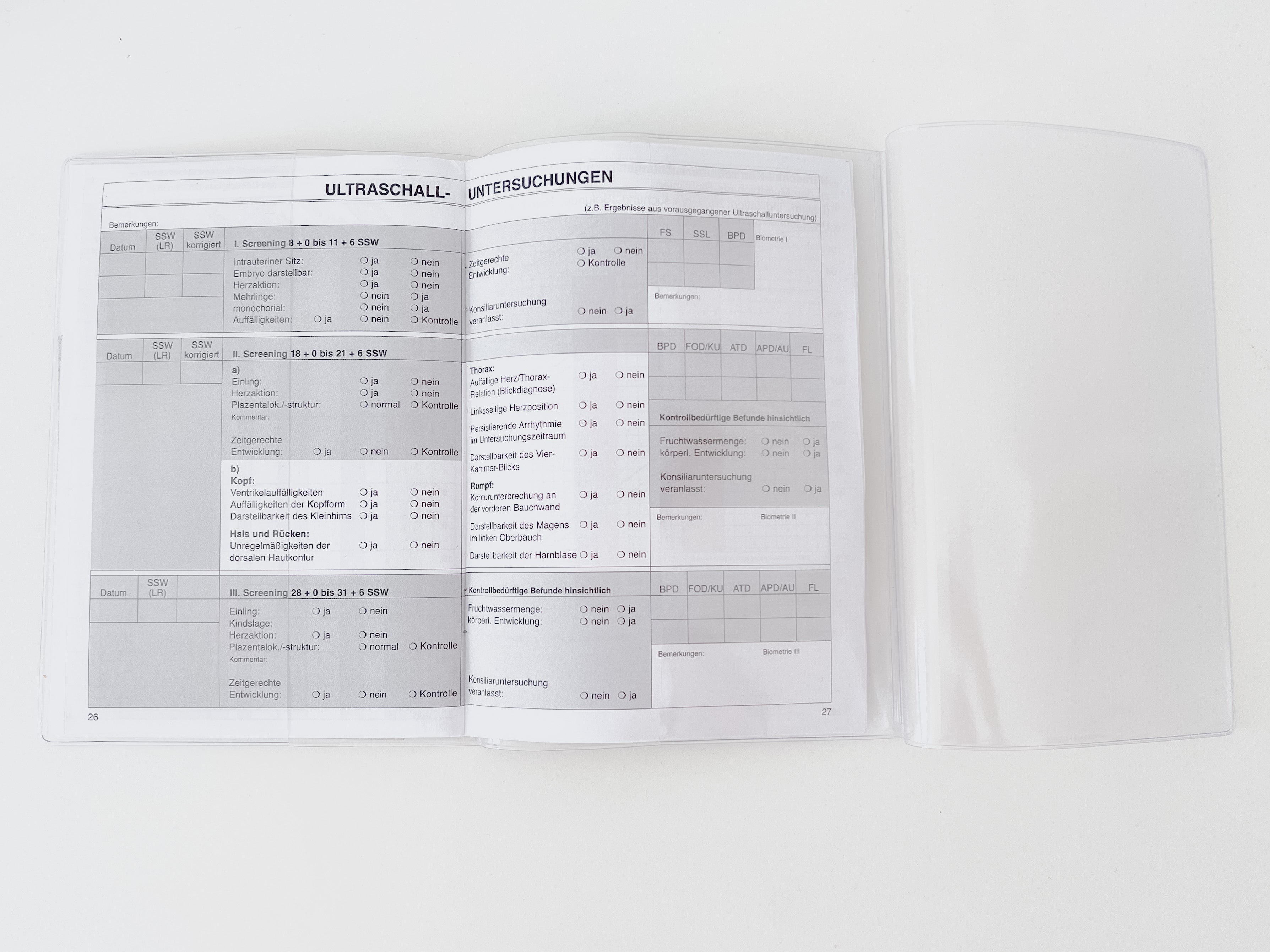 Mutterpass Schutzhülle