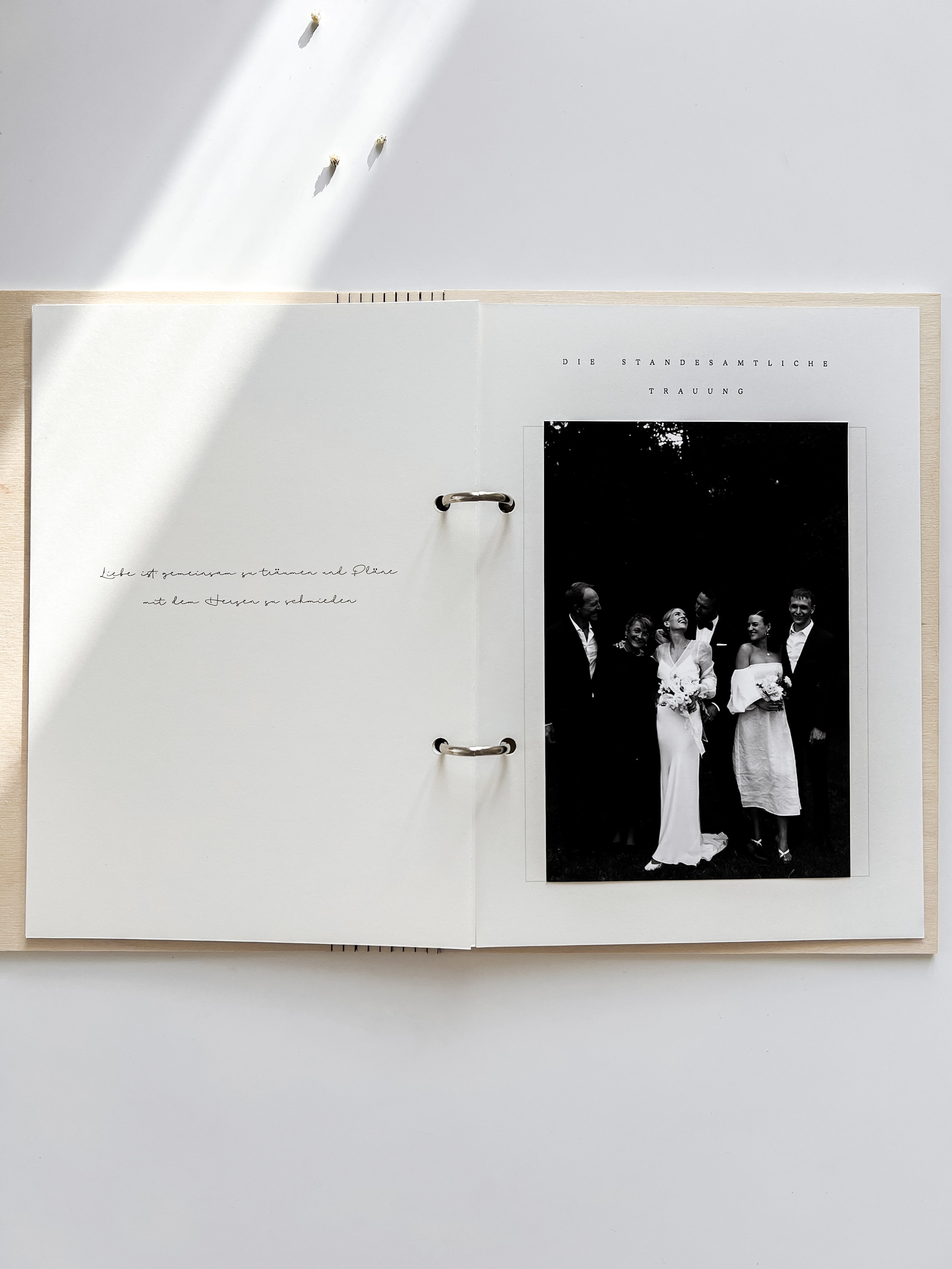 Erinnerungsalbum - unsere Hochzeit