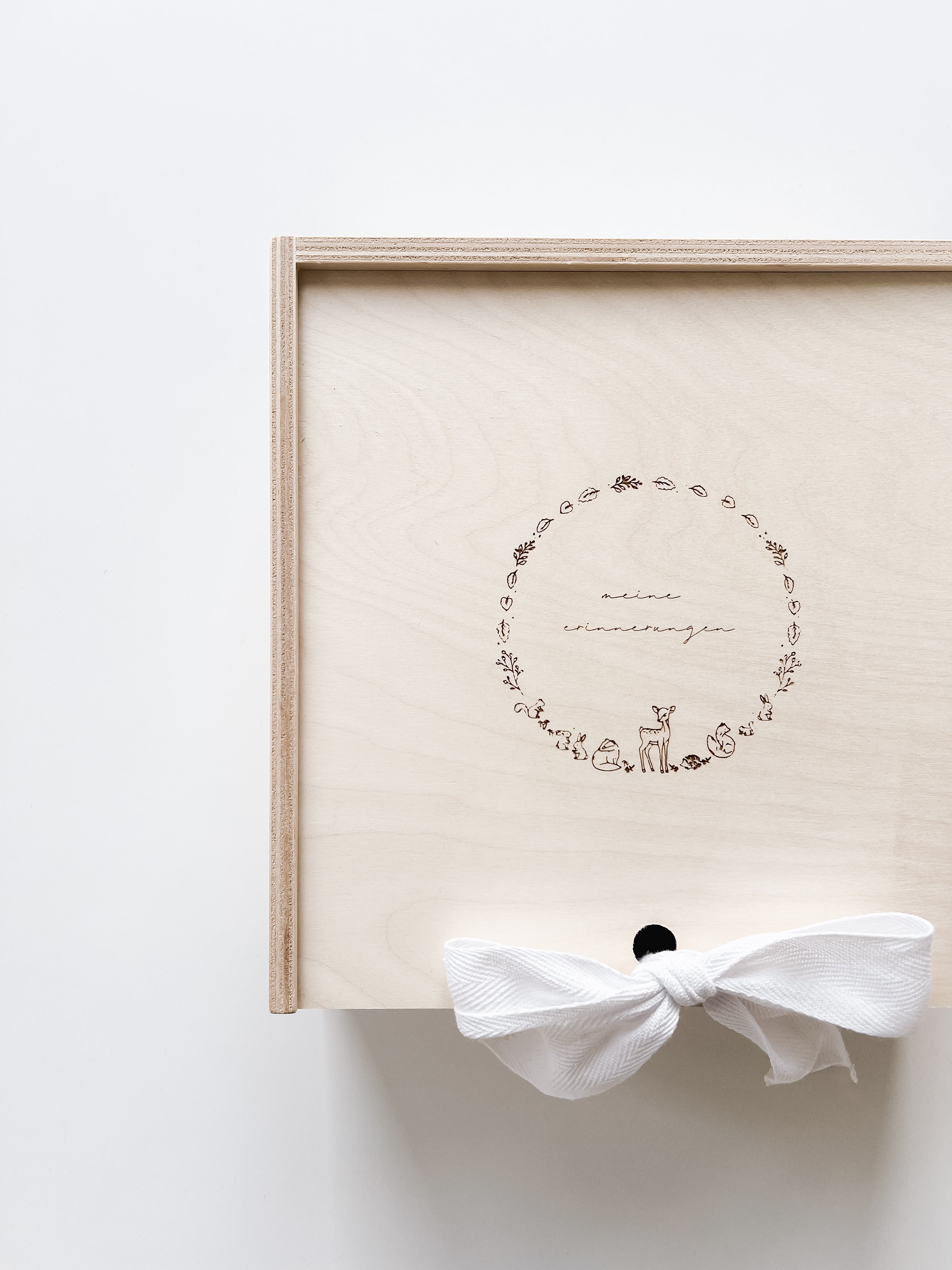 Erinnerungskiste für Babys und Kleinkinder mit Waldtieren