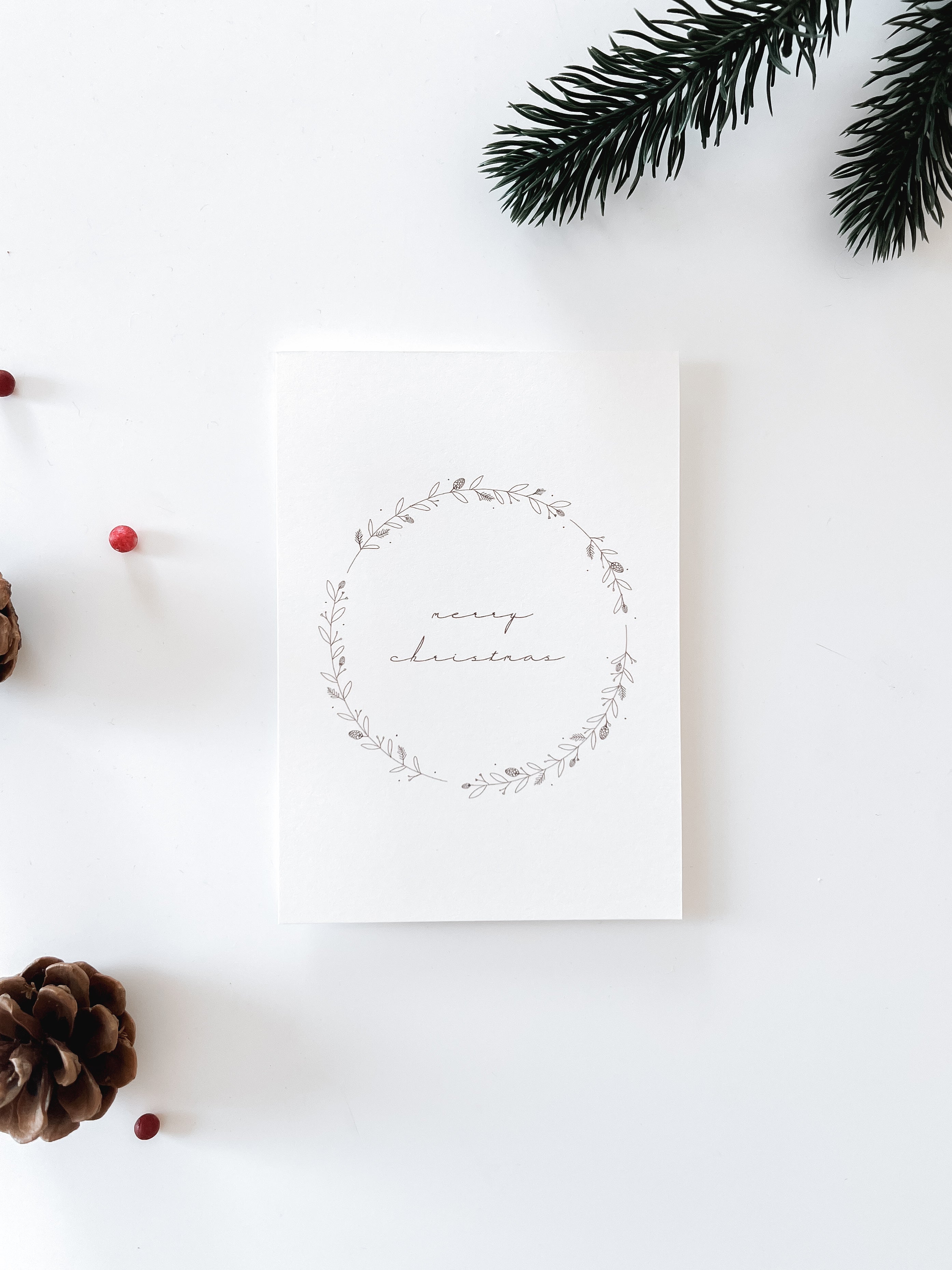 Weihnachtskarte - merry christmas