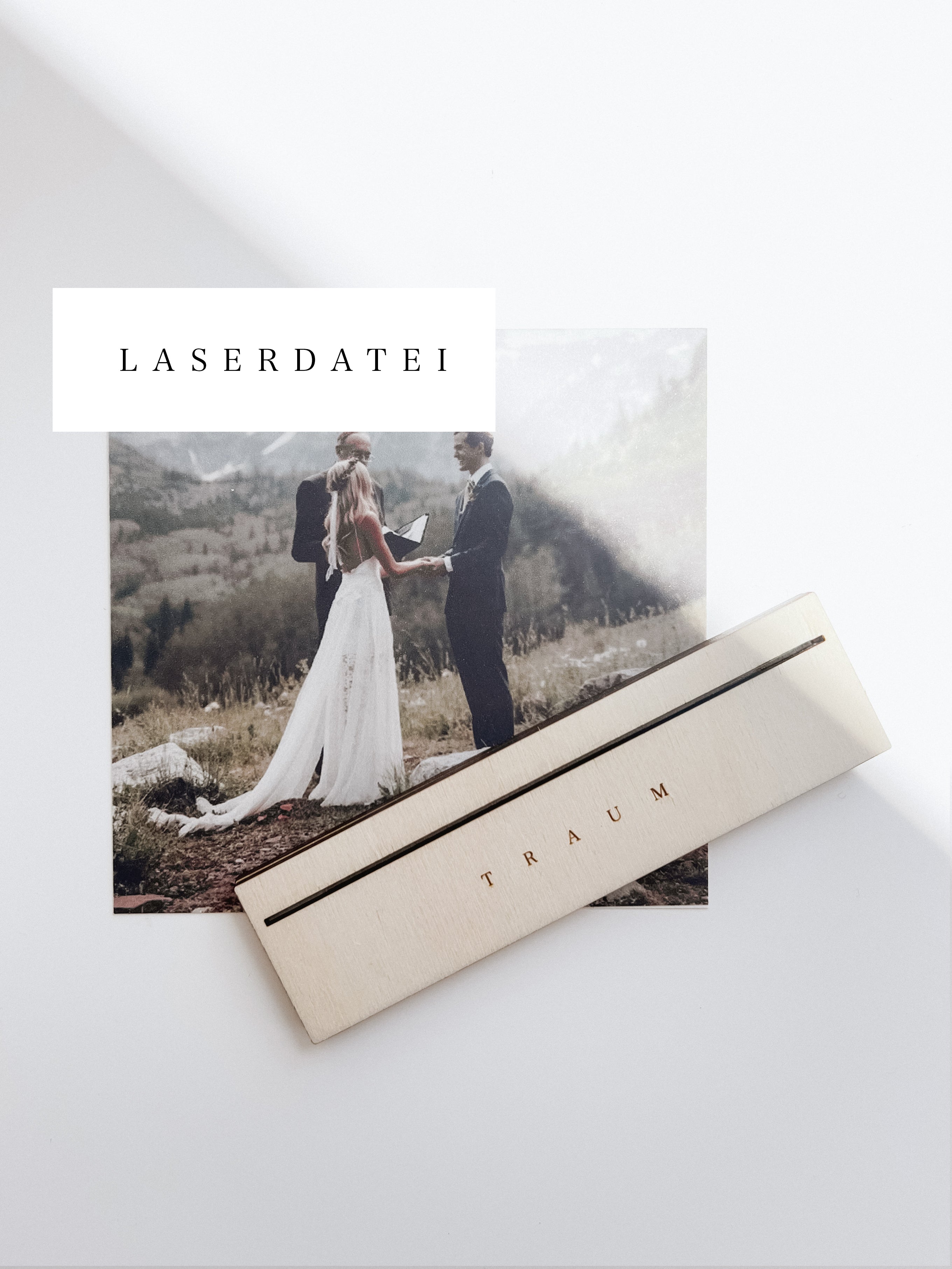 Laserdatei Kartenhalter - Traum