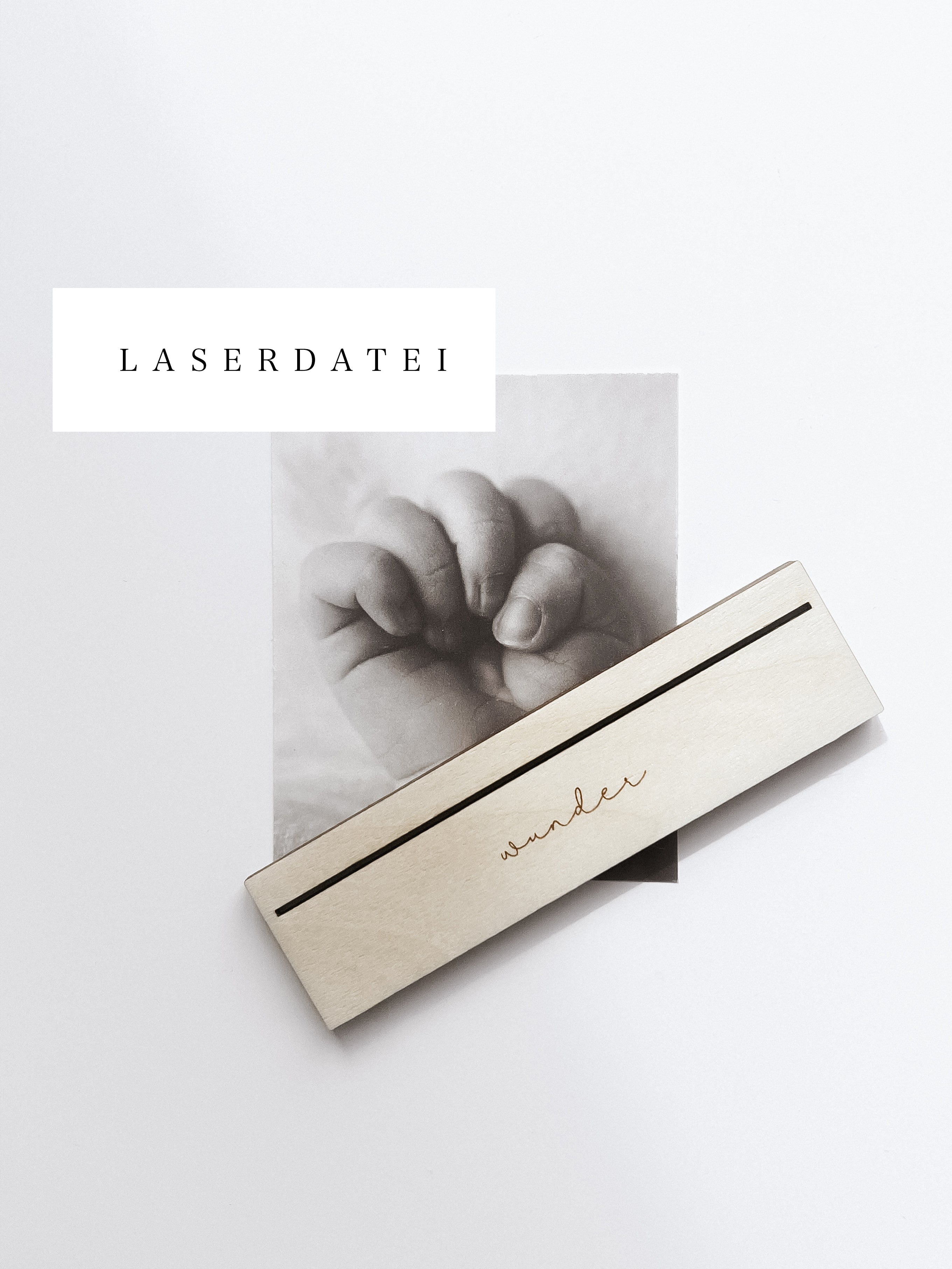 Laserdatei Kartenhalter - Wunder