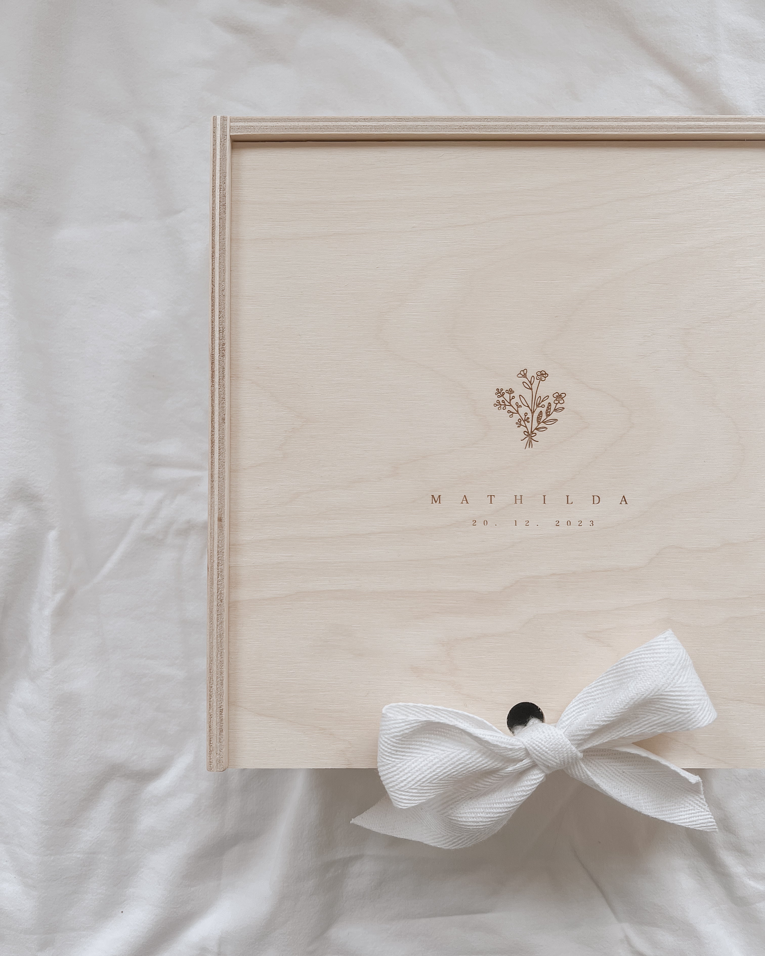 Einnerungskiste personalisiert - Blumenstrauß