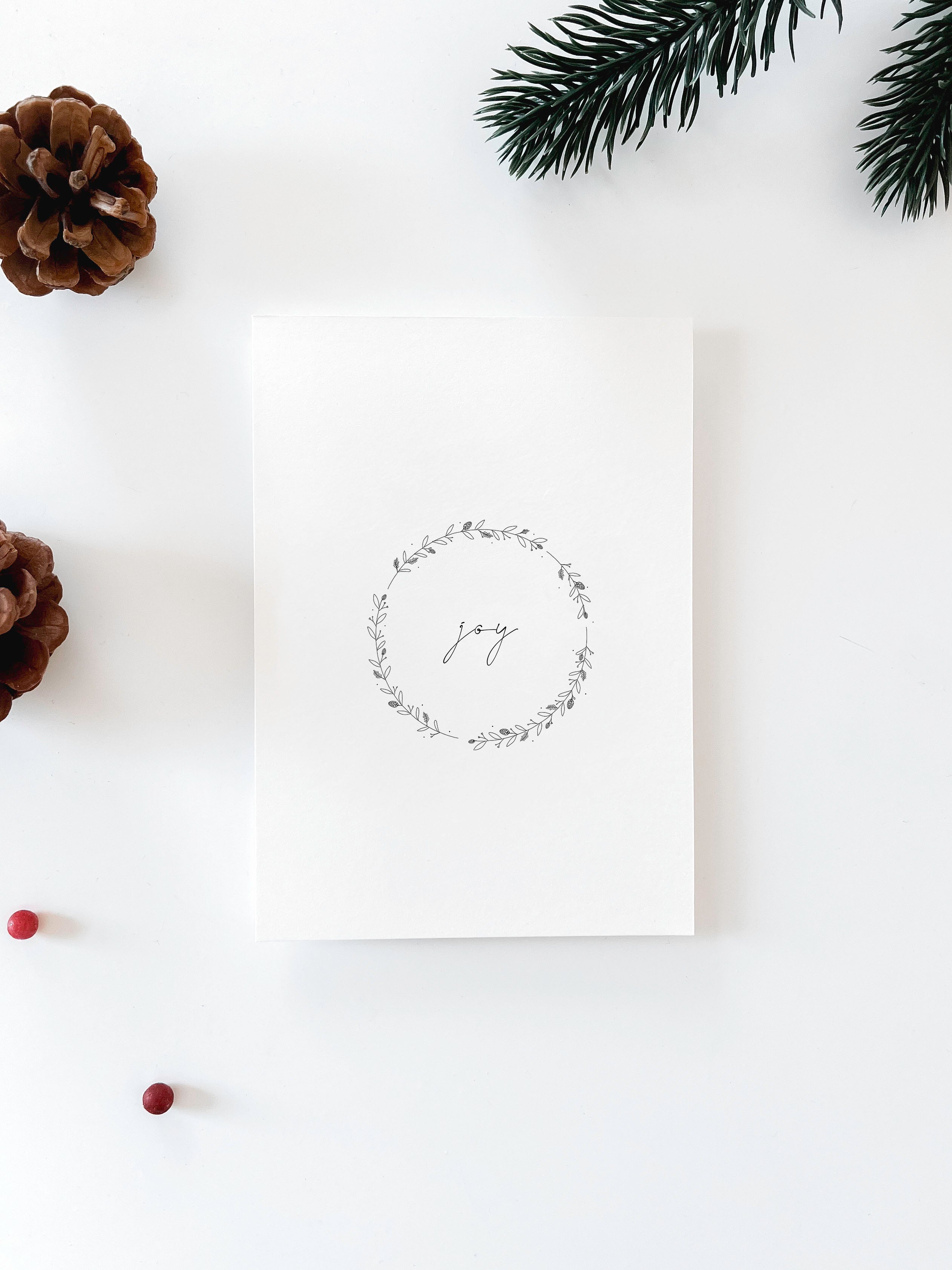 Weihnachtskarten Set Druckdatei