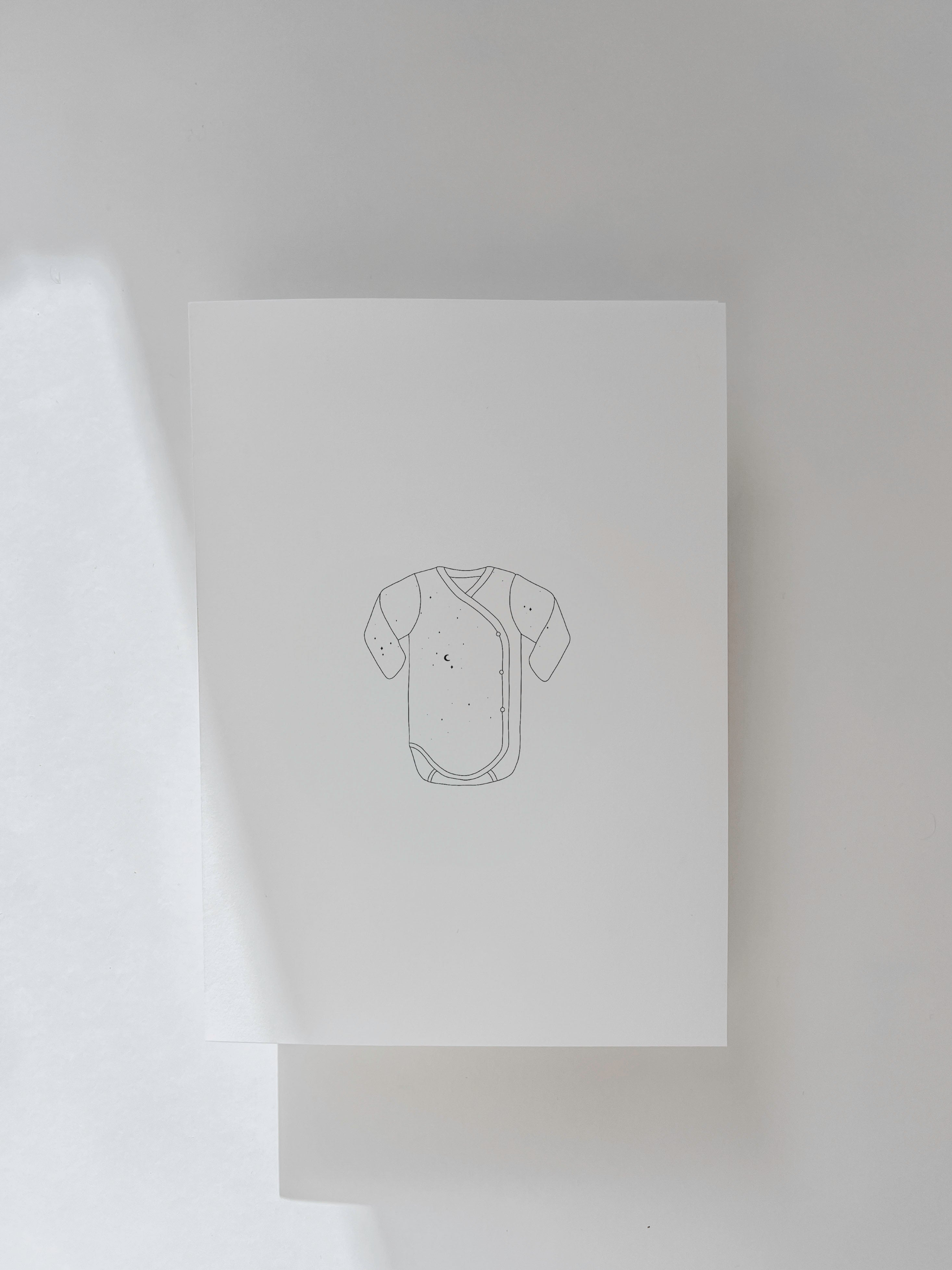 Geburtskarten Set Druckdatei - Baby Body