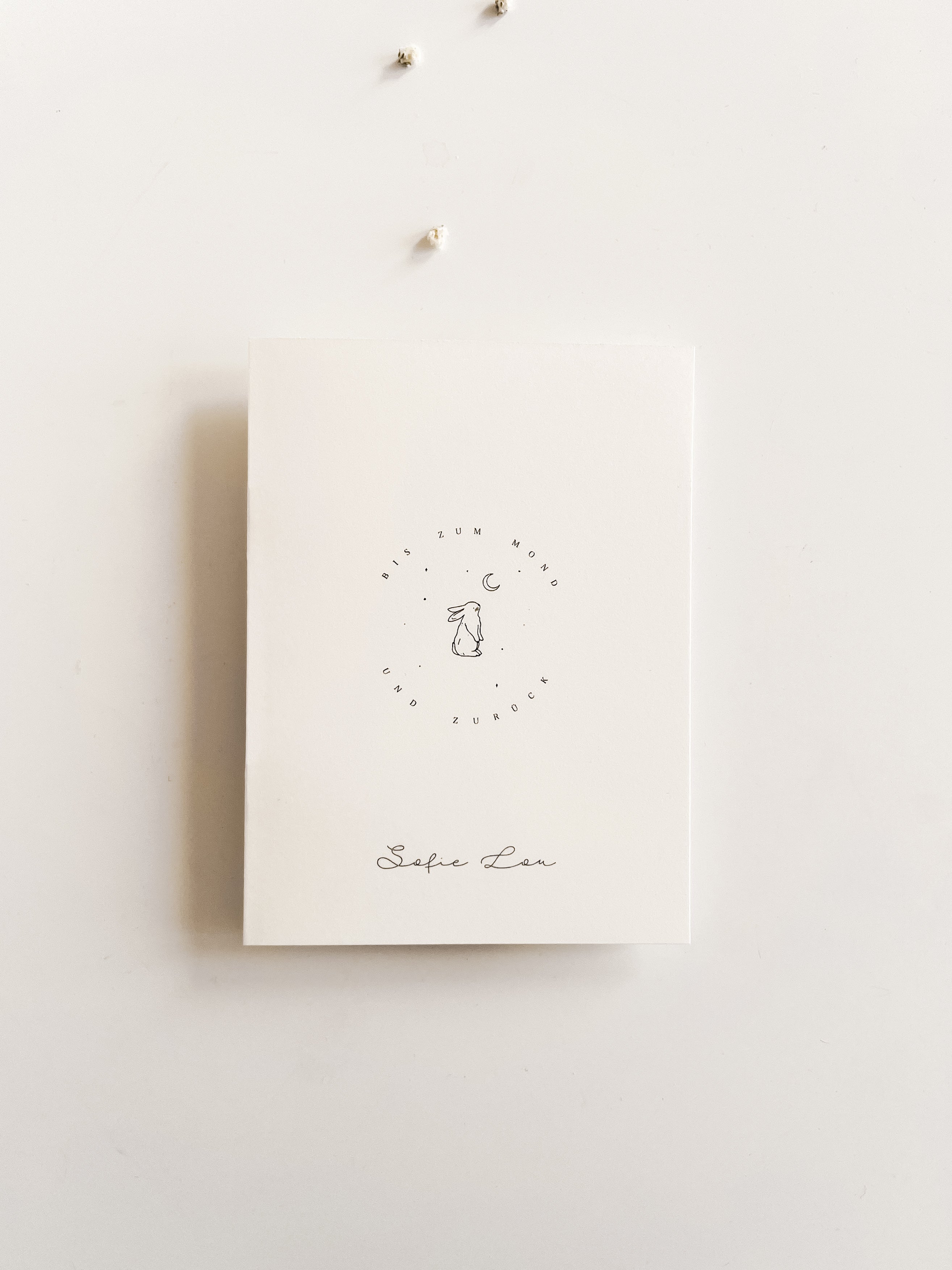 Personalisierte U- Heft und Impfpasshülle - kleiner Hase