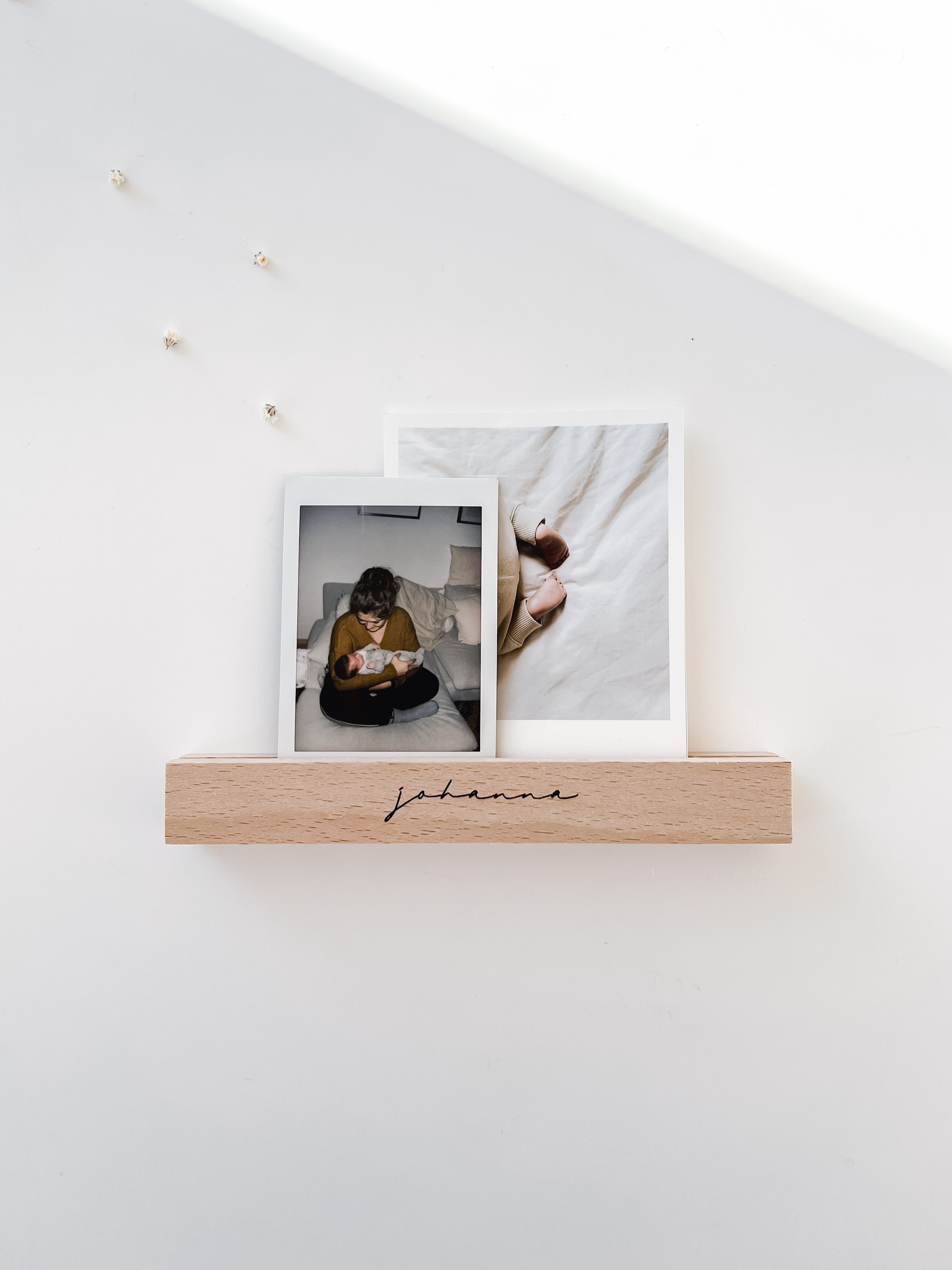 Kartenhalter aus Holz - personalisiert