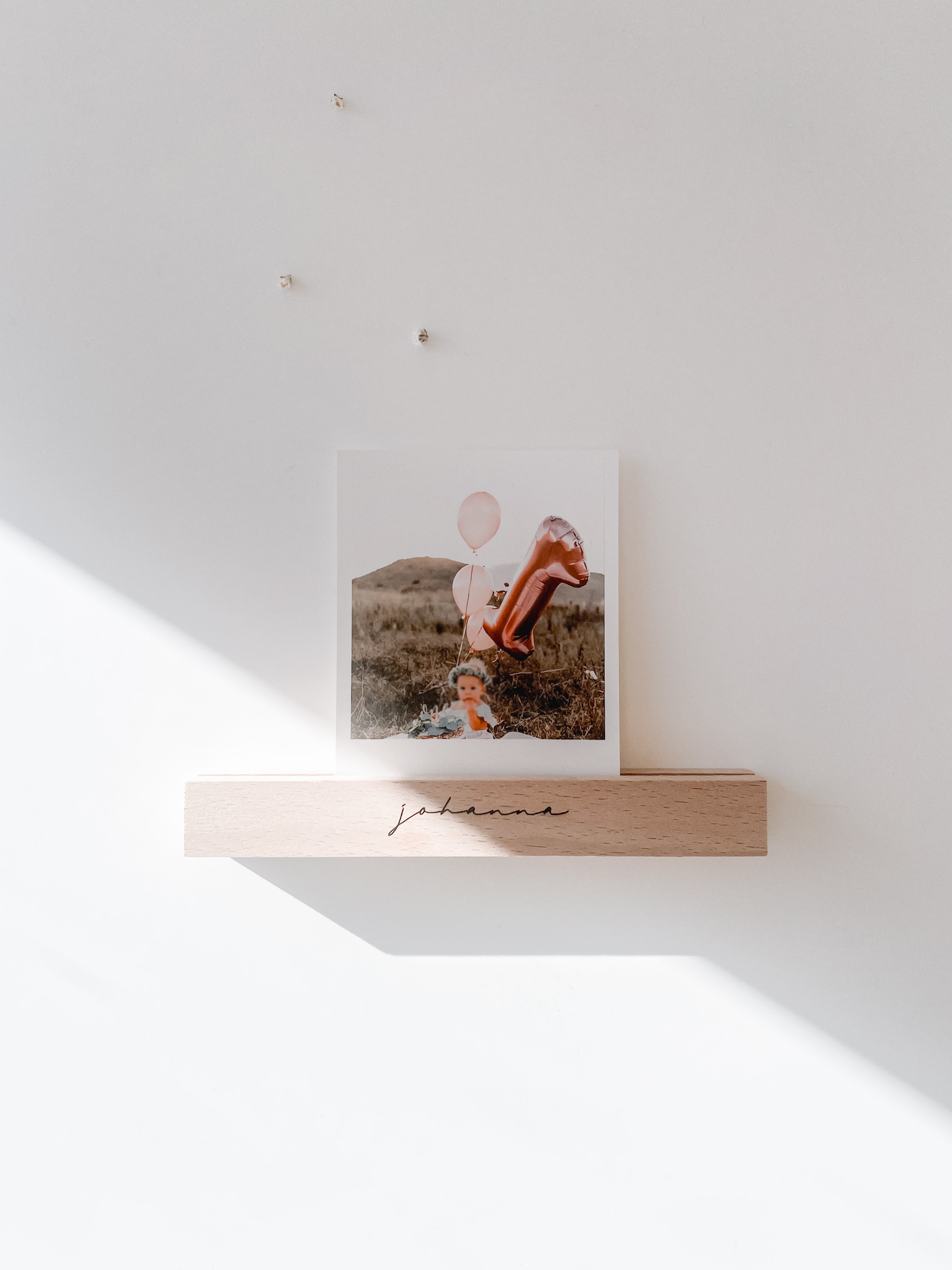 Kartenhalter aus Holz - personalisiert