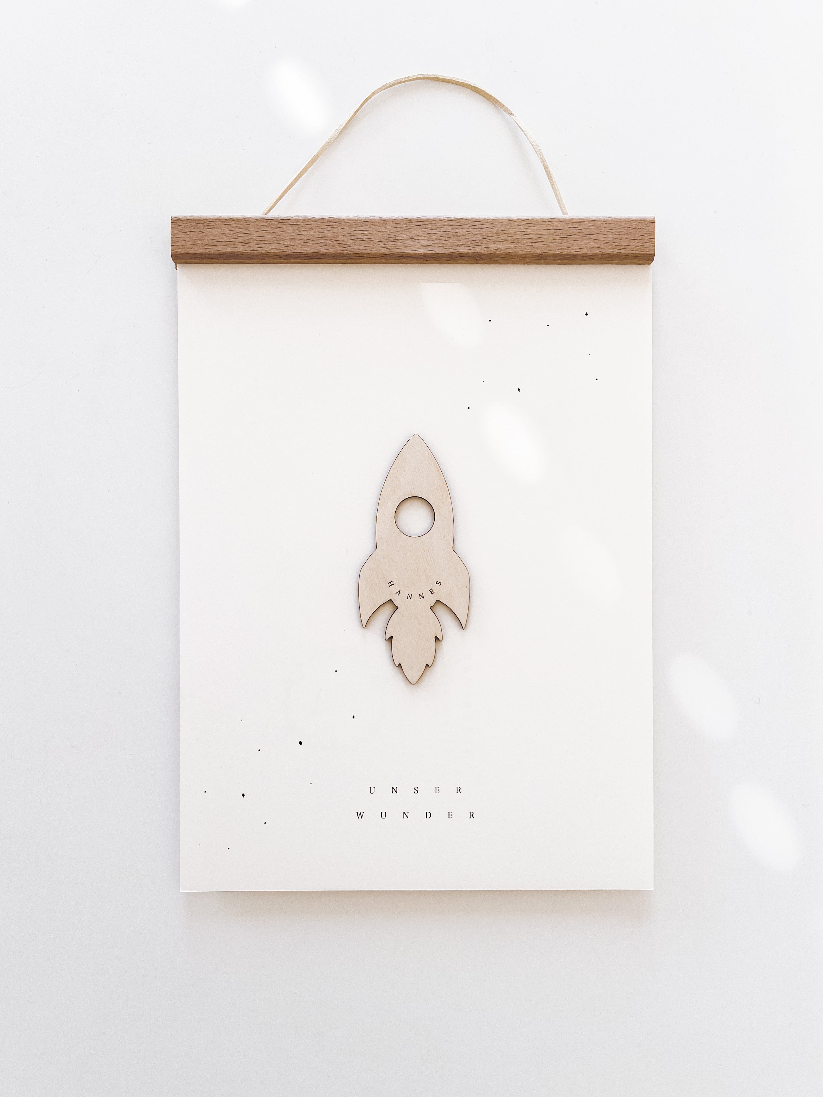 Personalisiertes Poster - kleine Rakete